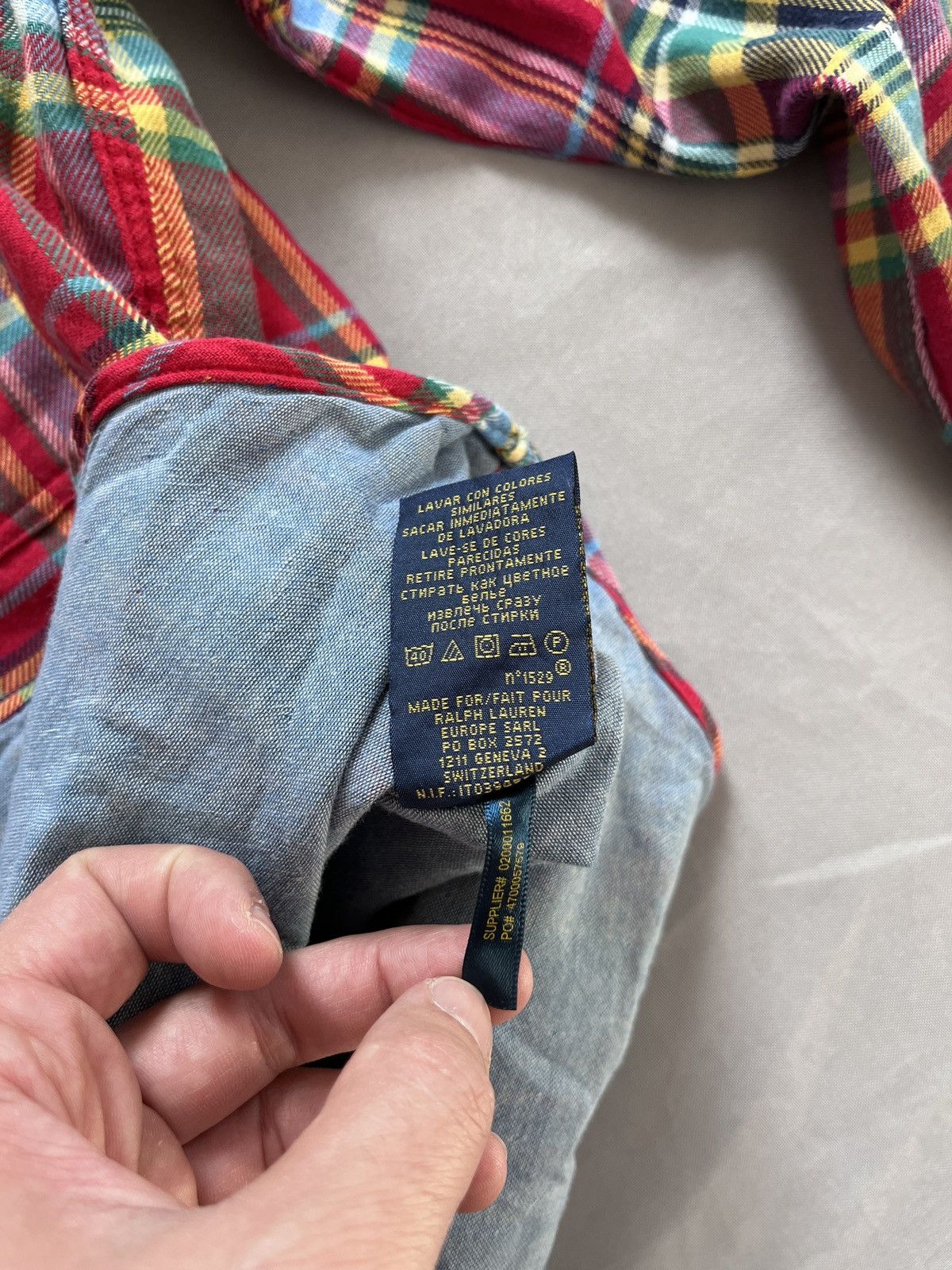 Polo Ralph Lauren Polo Ralph Lauren Flannel Madras Navajo RRL Ornamental Shirt Size US S / EU 44-46 / 1 - 10 Thumbnail