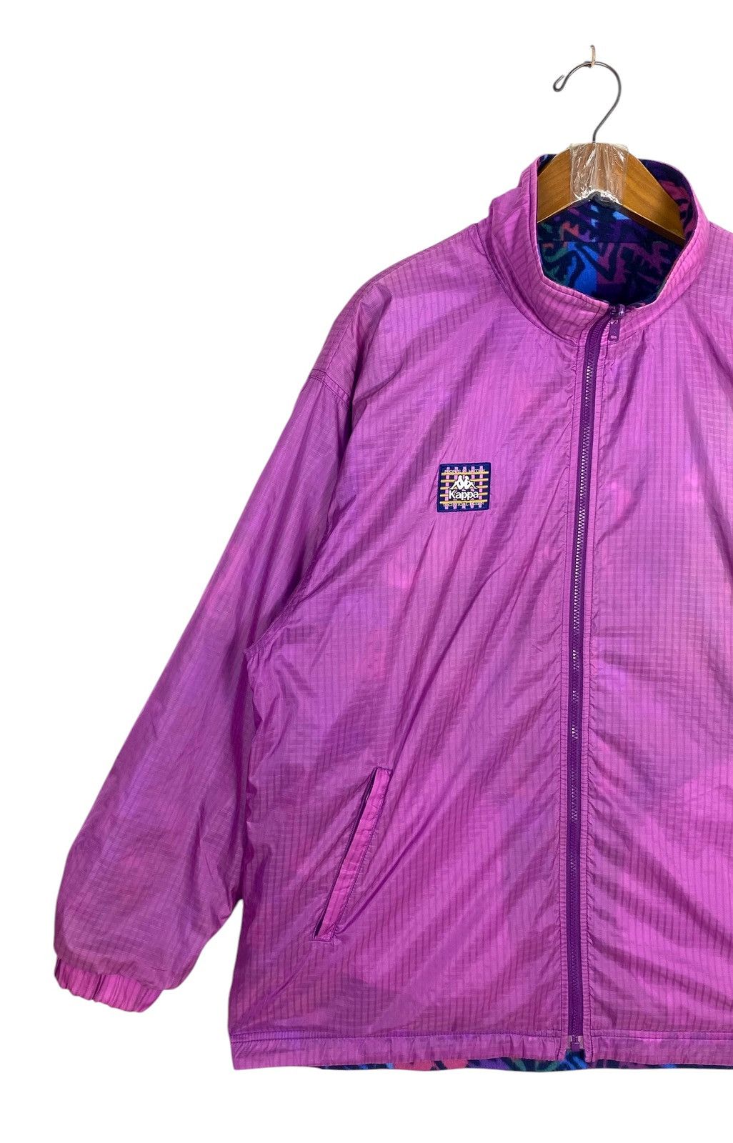 Kappa Rare‼️ Vtg 90s Kappa Reversible Track Jacket Fleece Lining Size US M / EU 48-50 / 2 - 8 Thumbnail