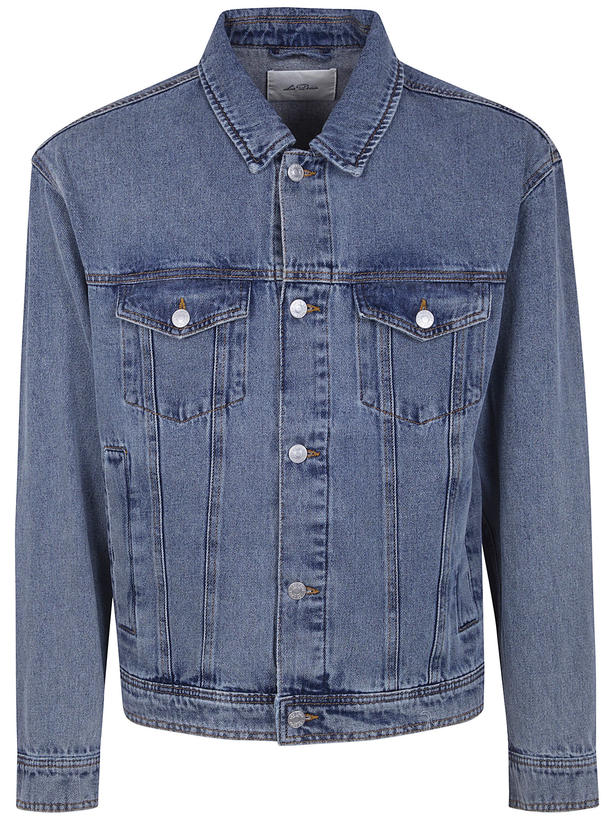 Les Deux "RALLY" ICE BLUE DENIM JACKET Size US XL / EU 56 / 4 - 1 Thumbnail