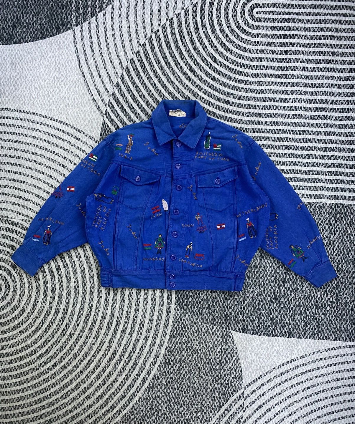 Japanese Brand Vintage Indio Rare Country Name Printed Button Up Jacket Size US M / EU 48-50 / 2 - 1 Thumbnail