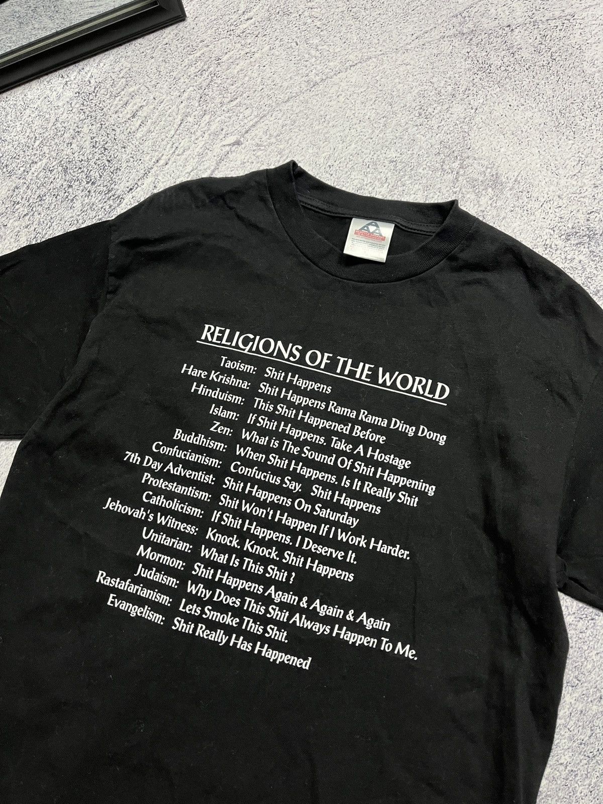 Vintage Vintage Religions Of The World Dirty Humor Funny T Shirt Size US M / EU 48-50 / 2 - 5 Thumbnail
