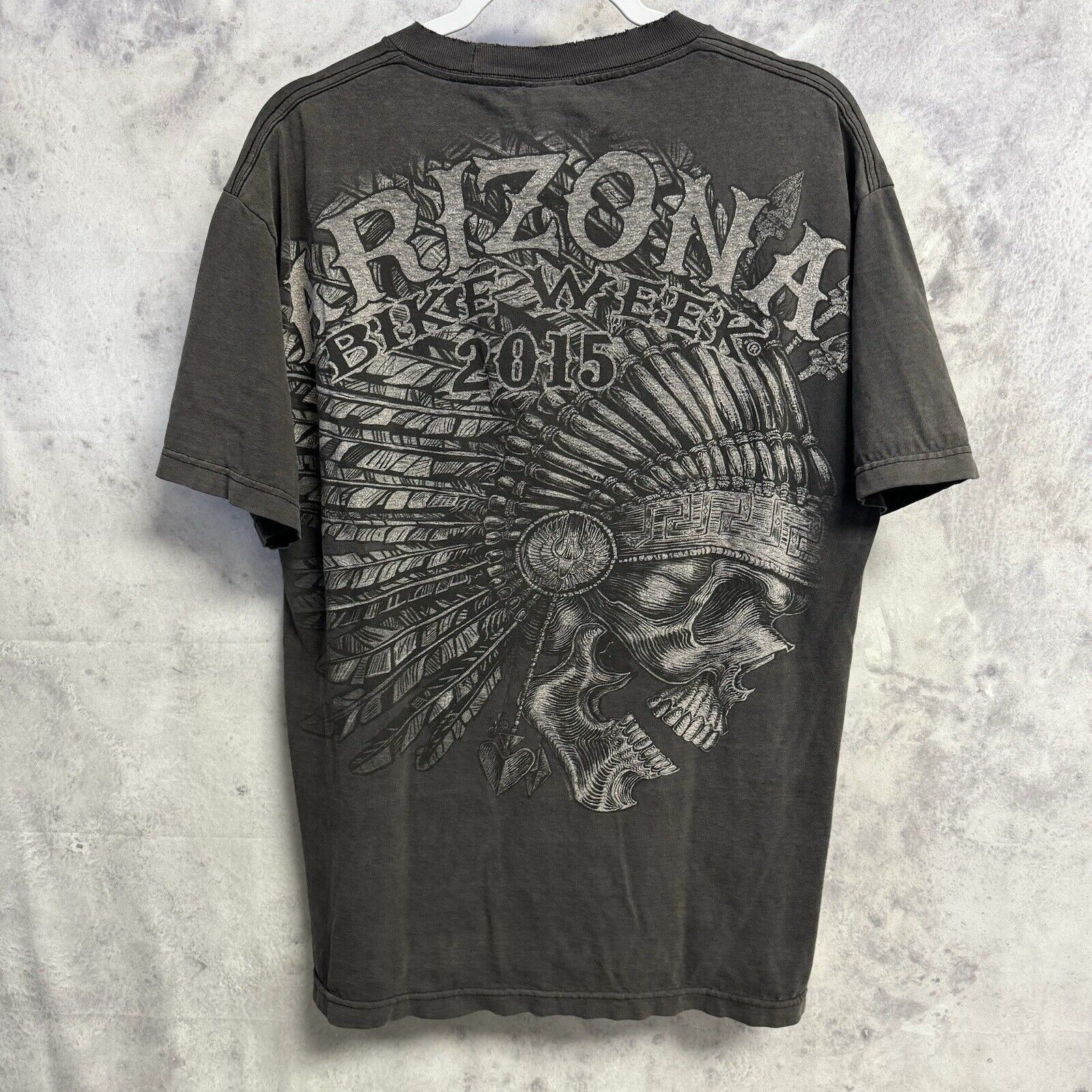 Other Arizona Bike Week T Shirt Mens L Black Hot Leathers Faded Bl Size US L / EU 52-54 / 3 - 2 Thumbnail
