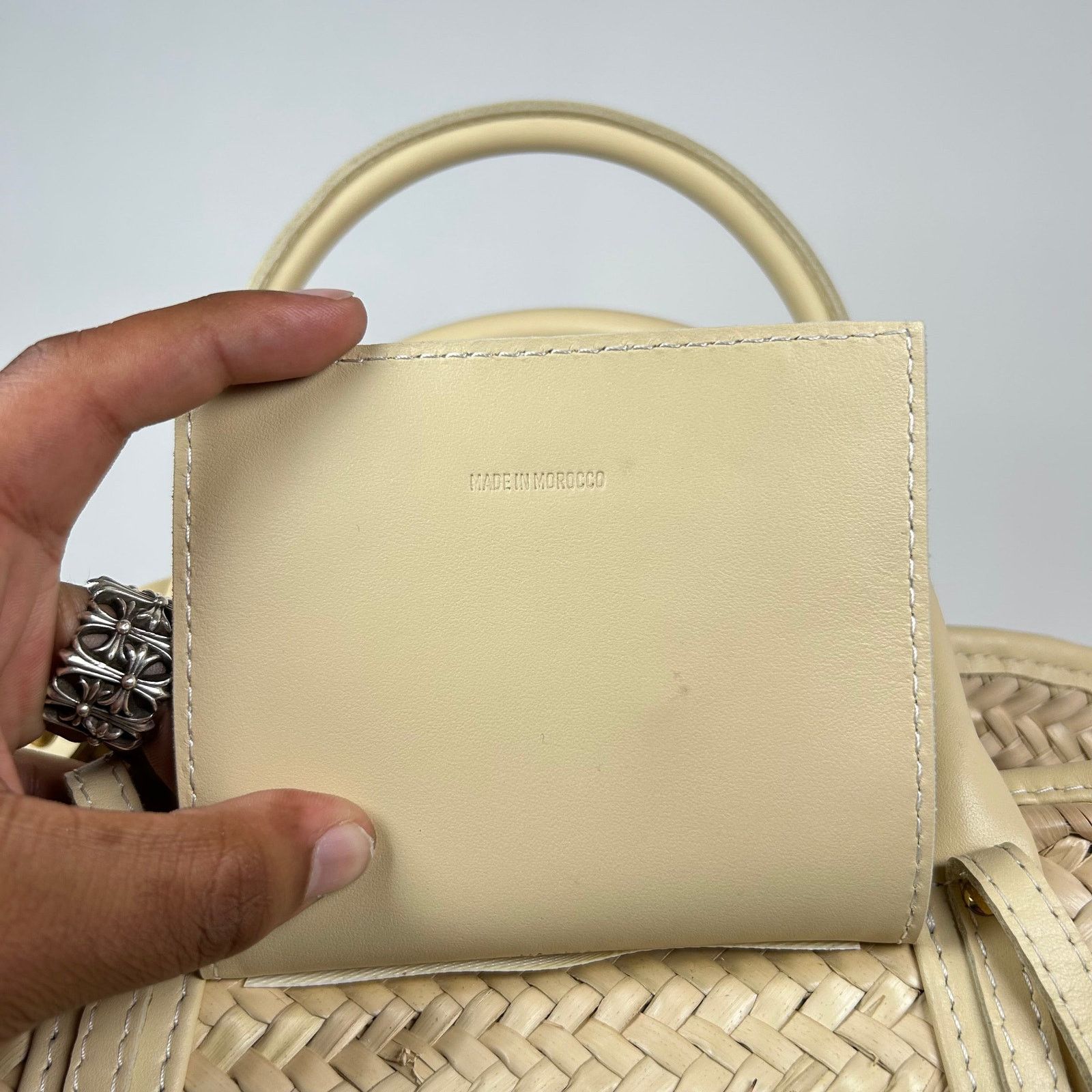 Jacquemus Jacquemus Ivory Small Le Petit Panier Soli Basket Bag Size ONE SIZE - 6 Thumbnail