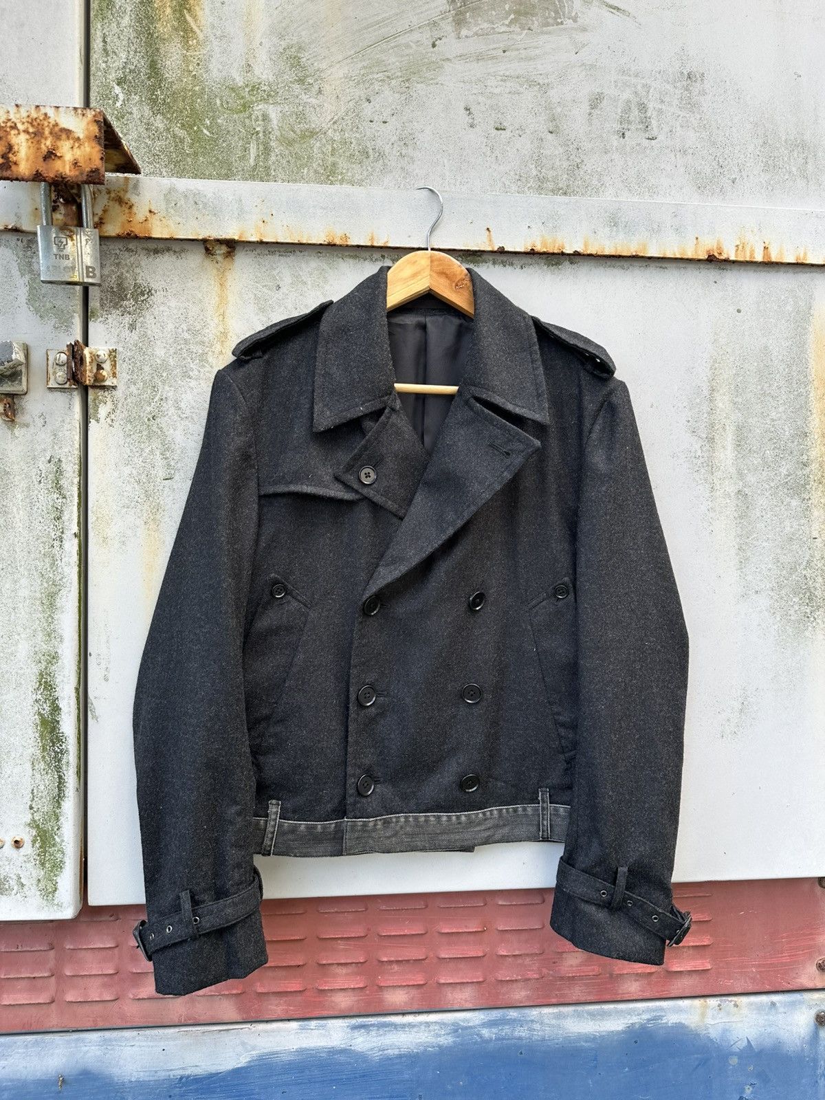 Japanese Brand 👹Uniqlo Wool Double Collar Jacket Size US M / EU 48-50 / 2 - 3 Thumbnail