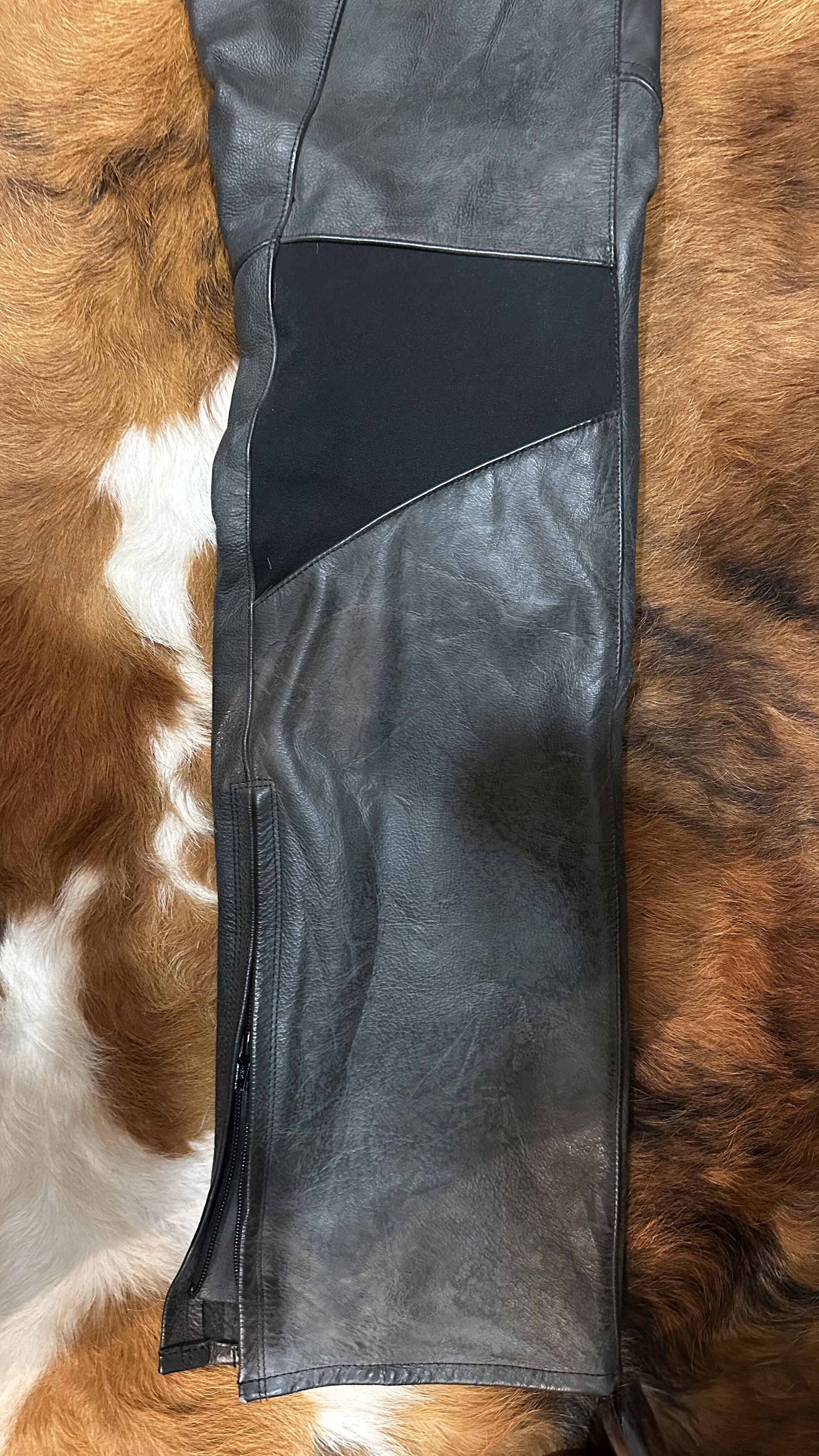 Japanese Brand Hyod Leather Motorcycle Pants - Size LL, Made in Japan Size US 30 / EU 46 - 5 Thumbnail