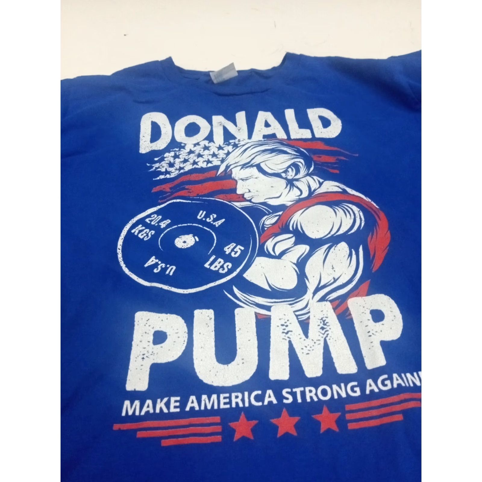 Gildan Donald Trump SS Tshirt Donald Pump Make America Strong Again Large 44" Size US L / EU 52-54 / 3 - 2 Thumbnail