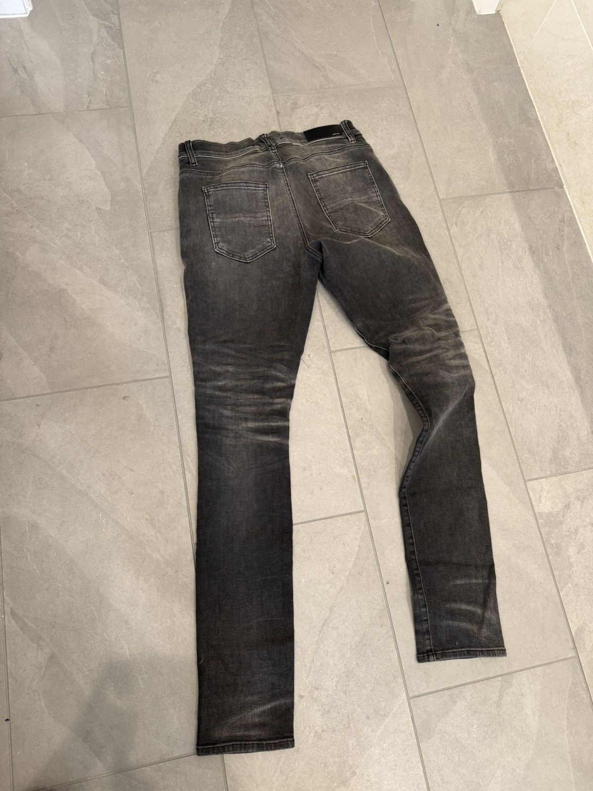 Amiri Amiri Jean Grey Stacked Size US 33 - 2 Thumbnail