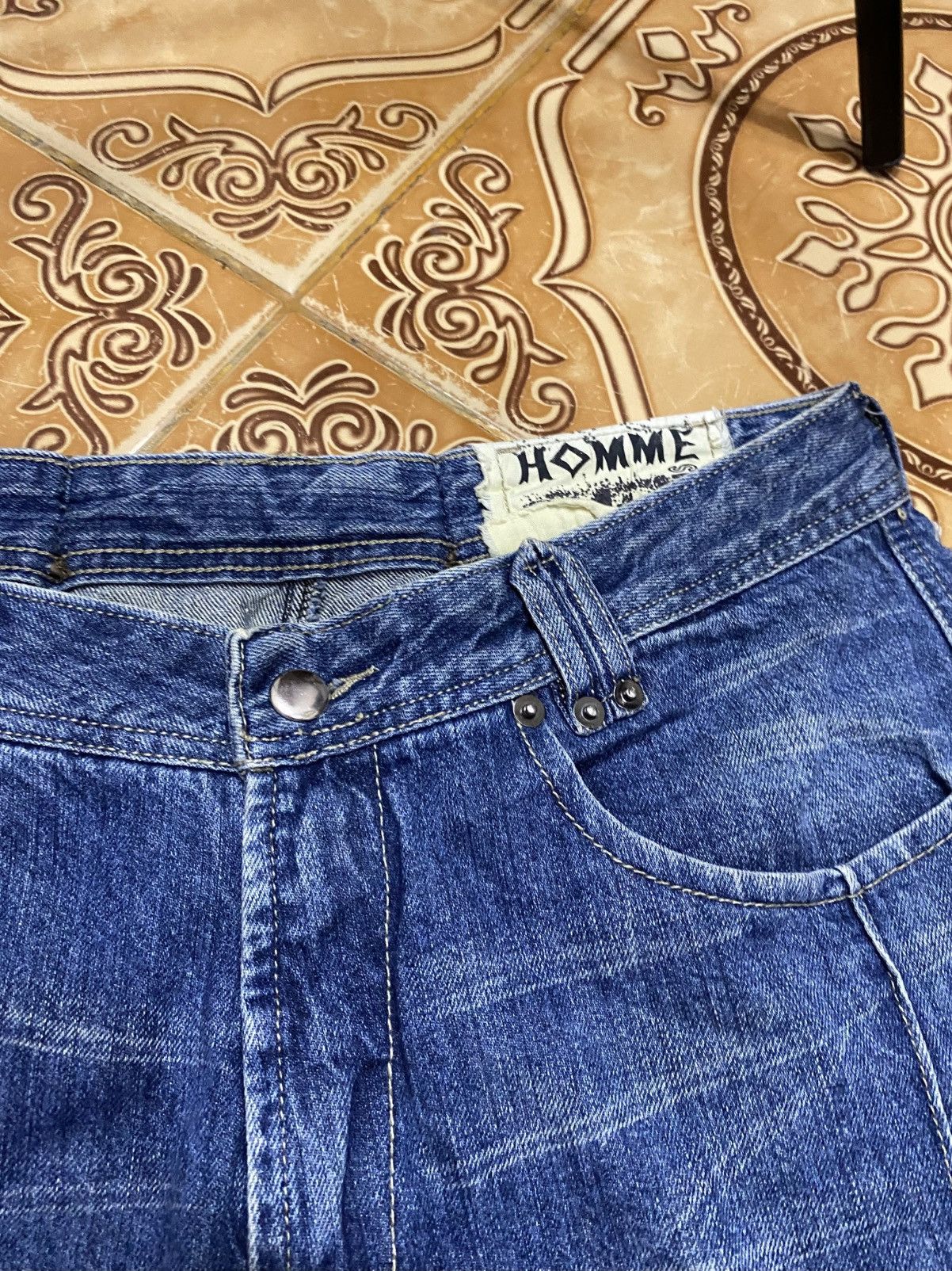 Japanese Brand HOMME JEANS Size US 32 / EU 48 - 6 Thumbnail