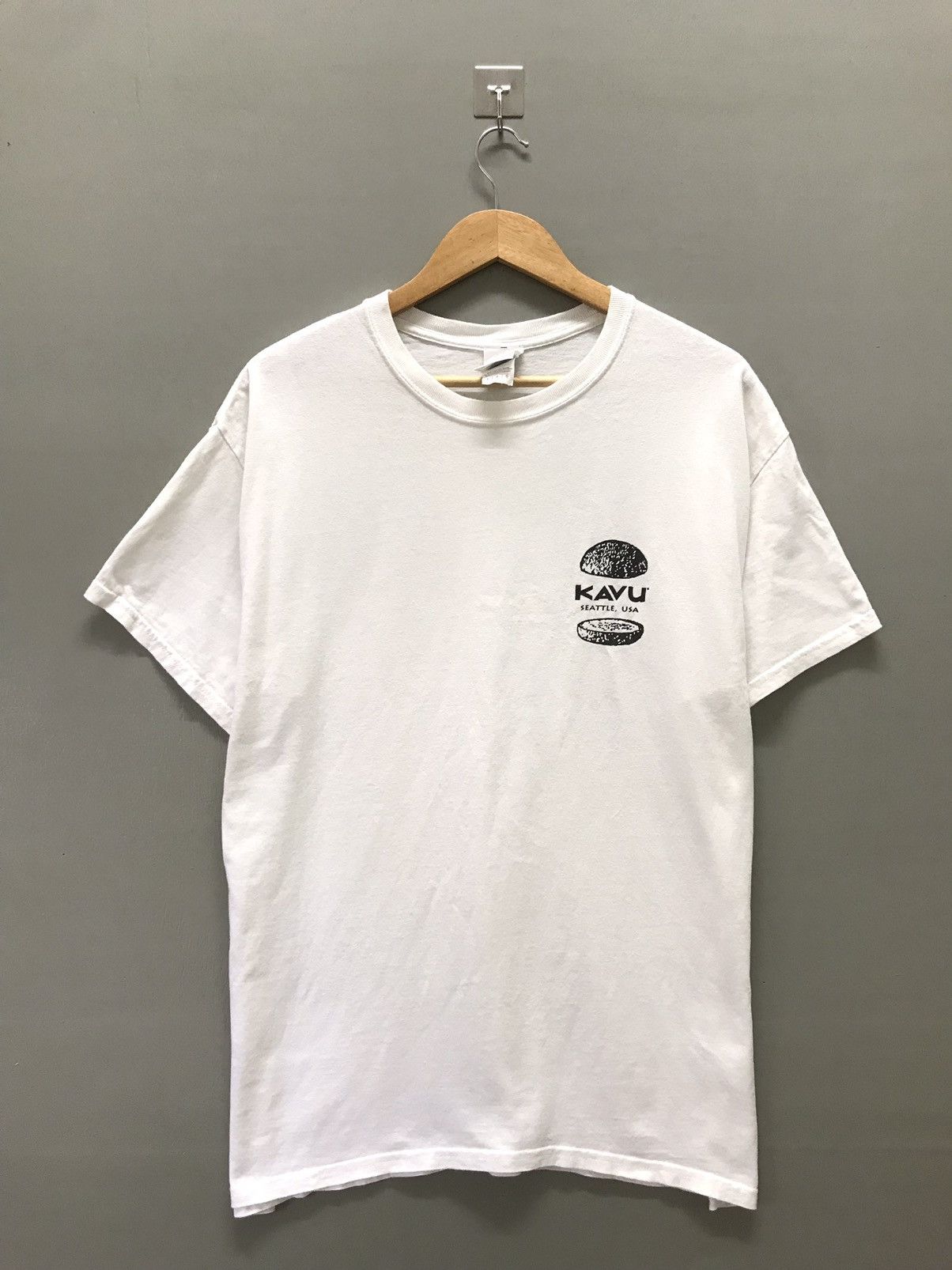 image of Kavu Outdoor Flavour T-Shirts in White, Men's (Size Large)