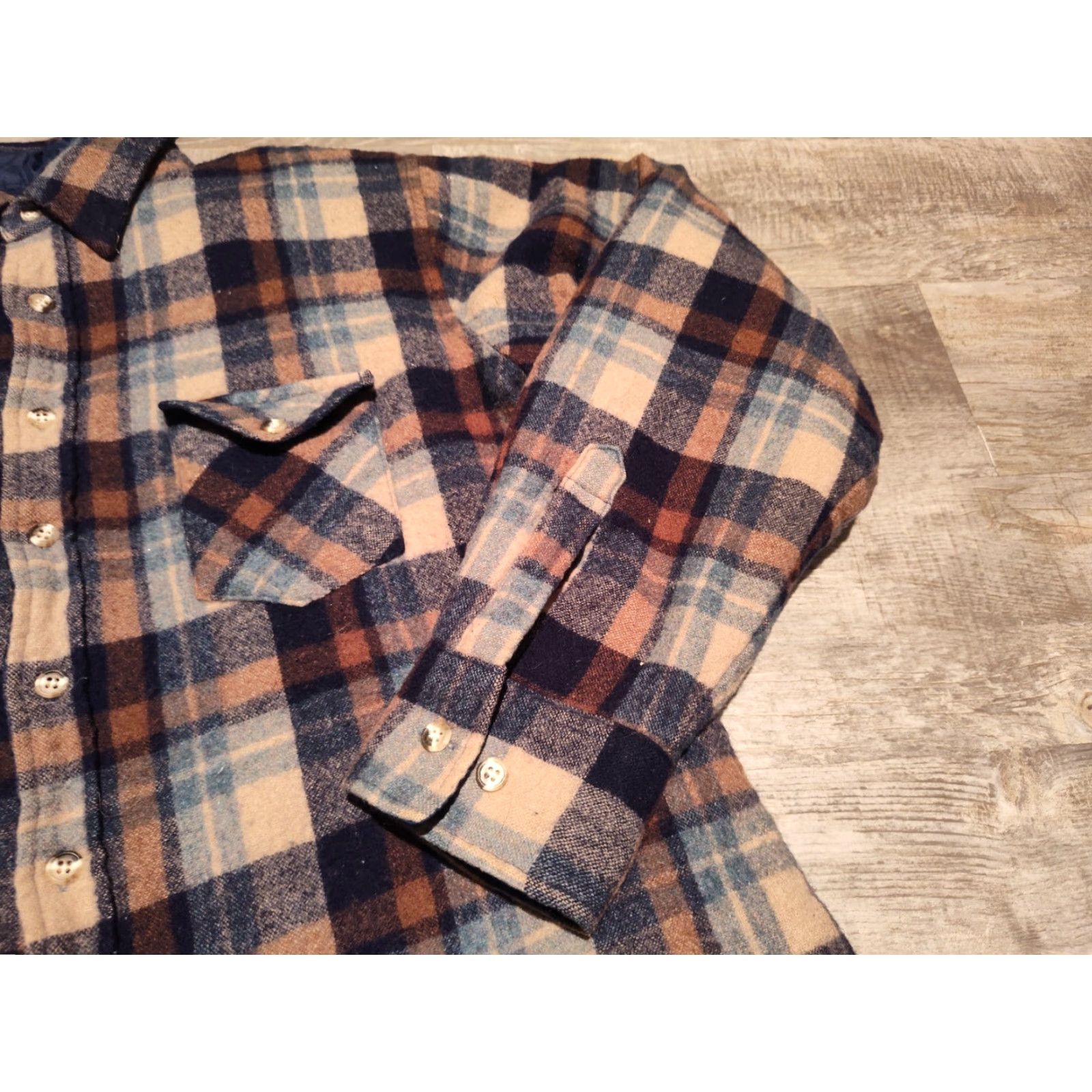 Vintage VINTAGE Sportswear By Country Touch Flannel Shirt Jacket Men Large Wool Blend Plaid Casual 90s Winter Size US L / EU 52-54 / 3 - 2 Thumbnail