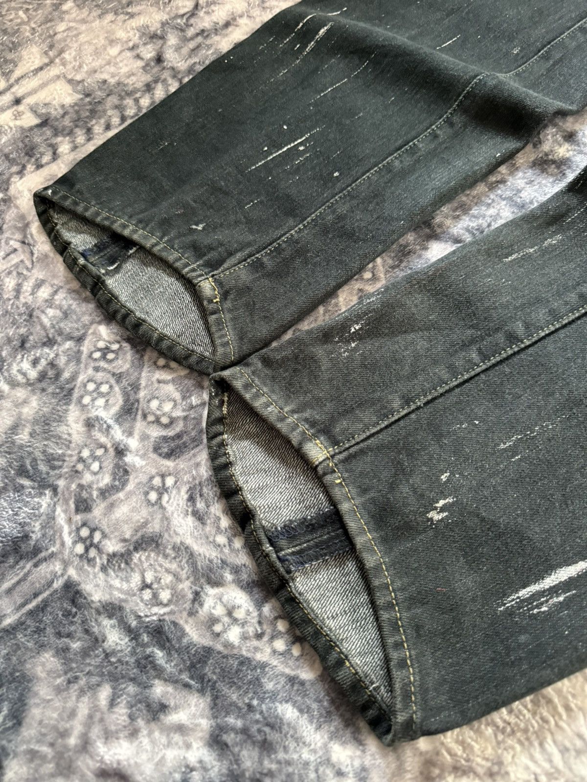 Levi's Vintage Levis Engineered Matrix Digital Rain Painted Jeans Size US 29 - 19 Thumbnail