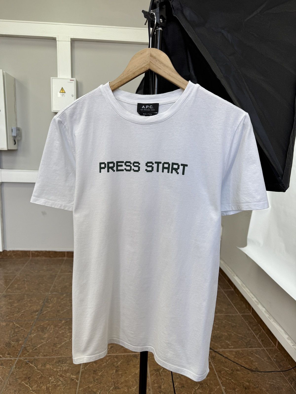 A.P.C. Vintage A. P. C. Press Start T-Shirt Rare Retro Hype Y2K Size US M / EU 48-50 / 2 - 1 Thumbnail