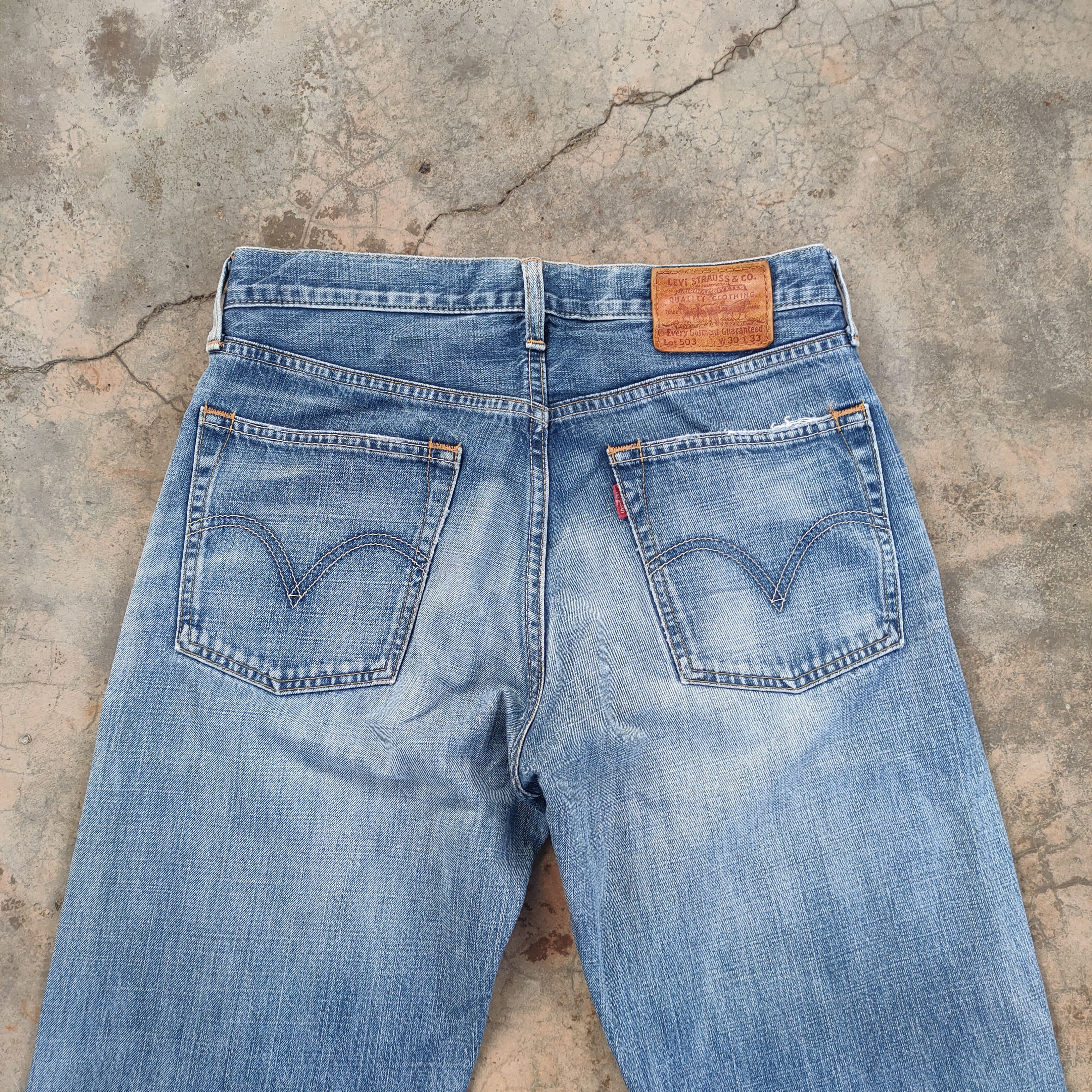 Jean × Levi's Vintage Clothing W30 VINTAGE LEVI'S 503 FADED DISTRESSED DENIM JEAN PANTS Size US 30 / EU 46 - 9 Thumbnail