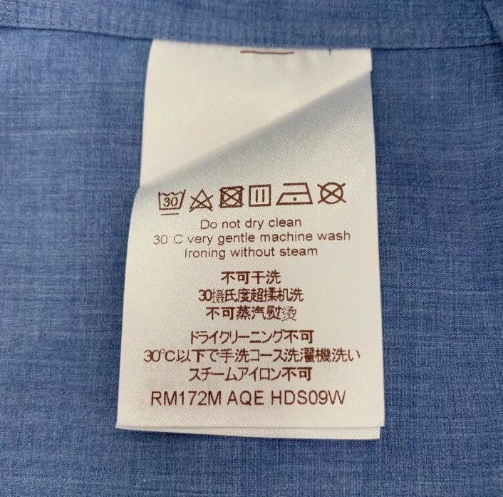 Louis Vuitton Louis Vuitton LV Blue Logo Cotton Long Shirt2412-Nextarrow Size US M / EU 48-50 / 2 - 5 Thumbnail