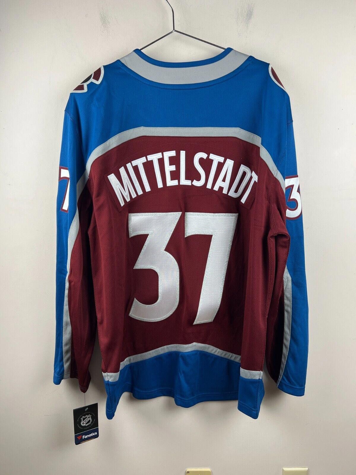 NHL NWT Fanatics Mittelstadt #37 Colorado Avalanche NHL Jersey Size US XL / EU 56 / 4 - 2 Thumbnail