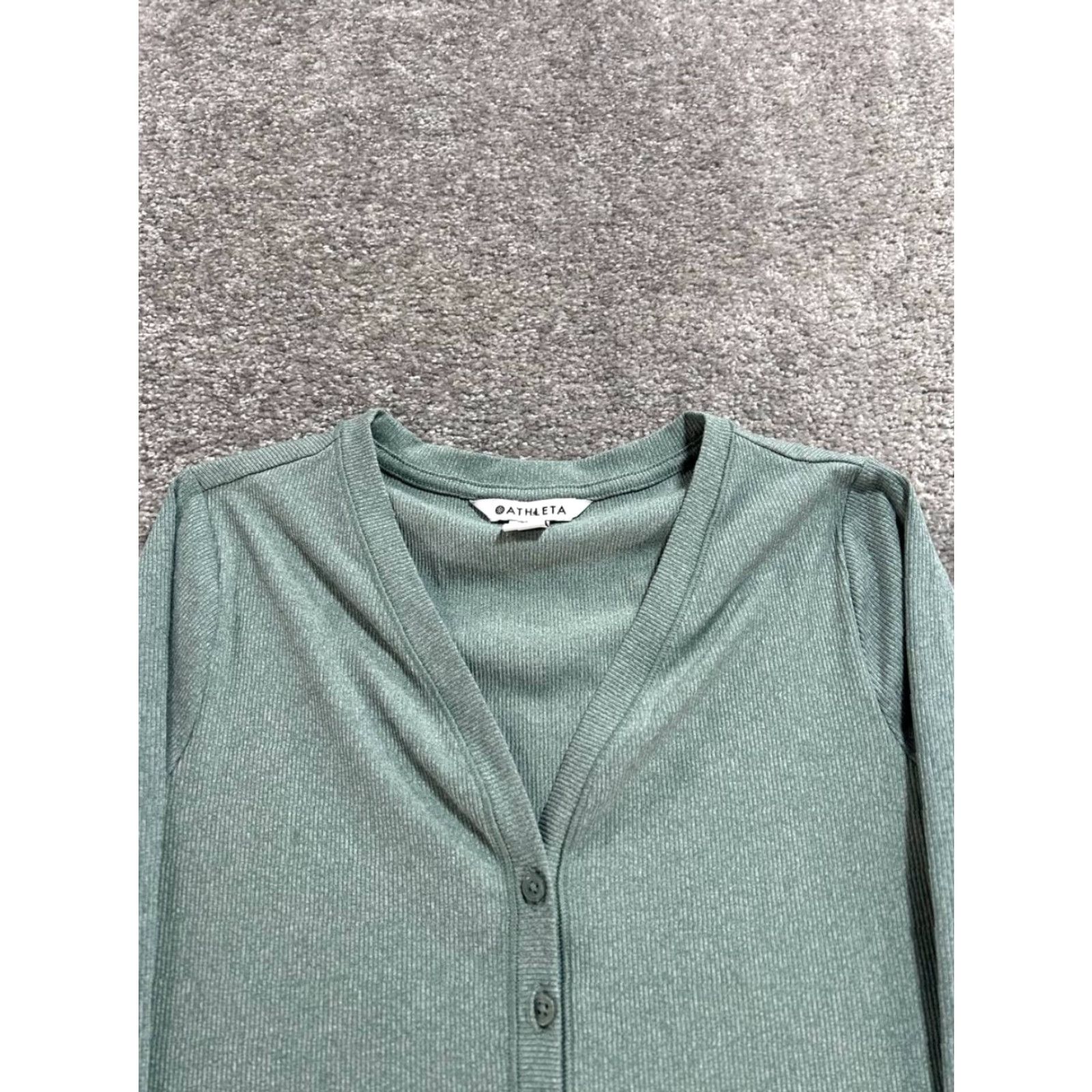 Athleta Athleta Shirt Womens Medium Blue Yoga Henley Size M / US 6-8 / IT 42-44 - 2 Thumbnail