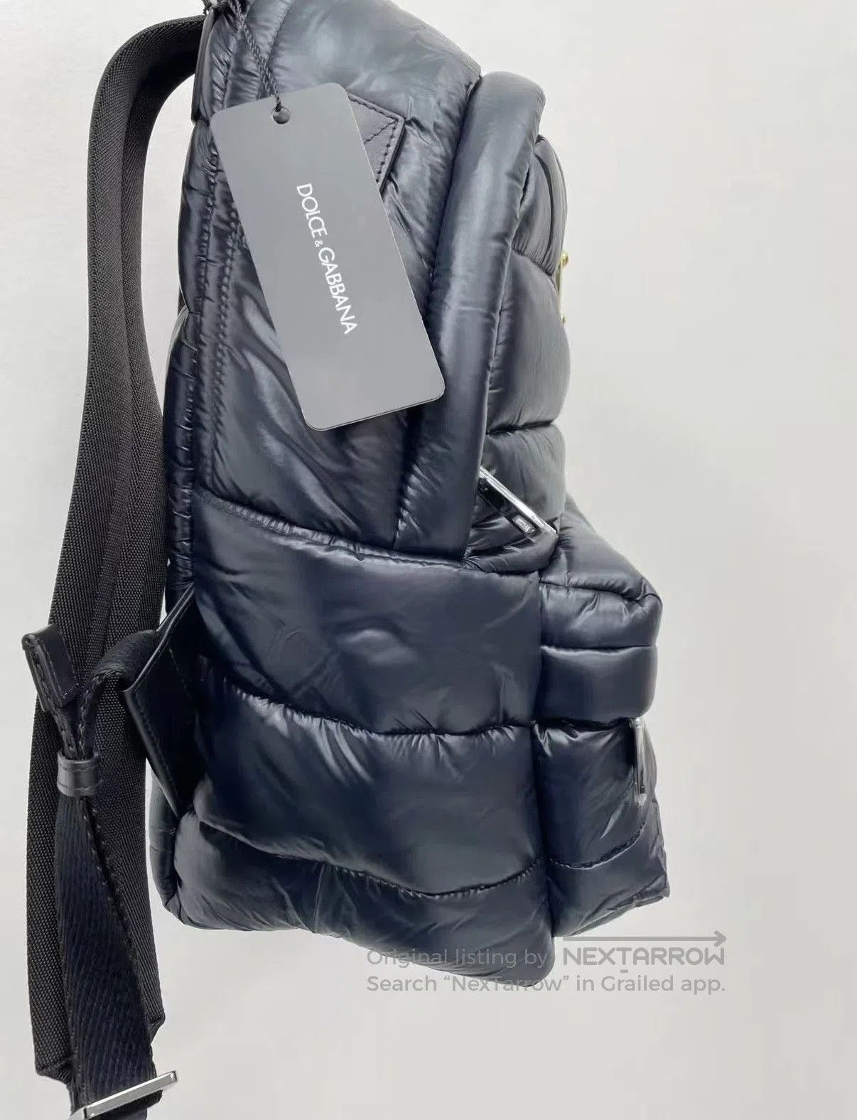 Dolce & Gabbana Quilted Black Backpack. Size ONE SIZE - 3 Thumbnail