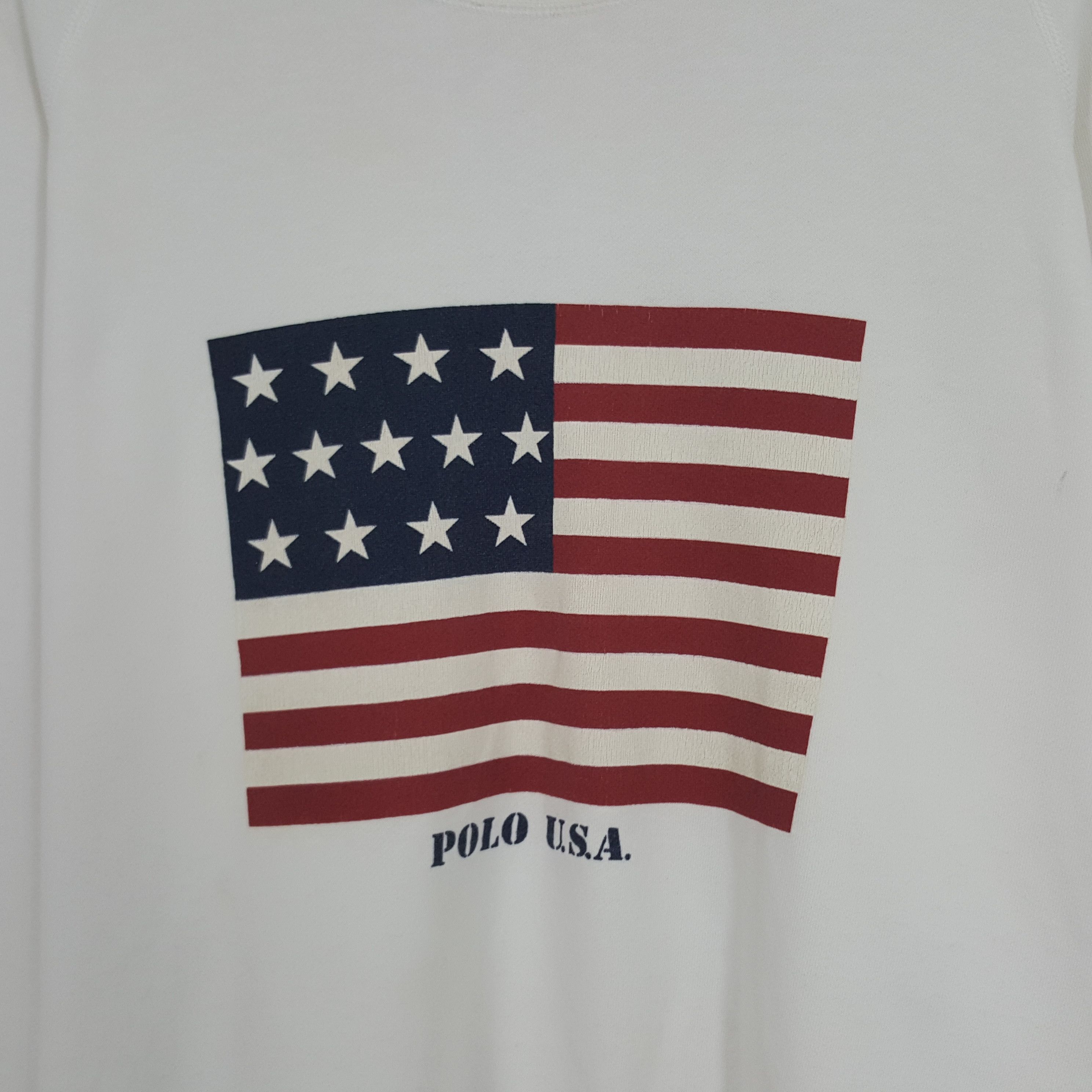 Polo Ralph Lauren × Vintage Vintage Polo Ralph Lauren USA Sweatshirt Size US L / EU 52-54 / 3 - 2 Thumbnail