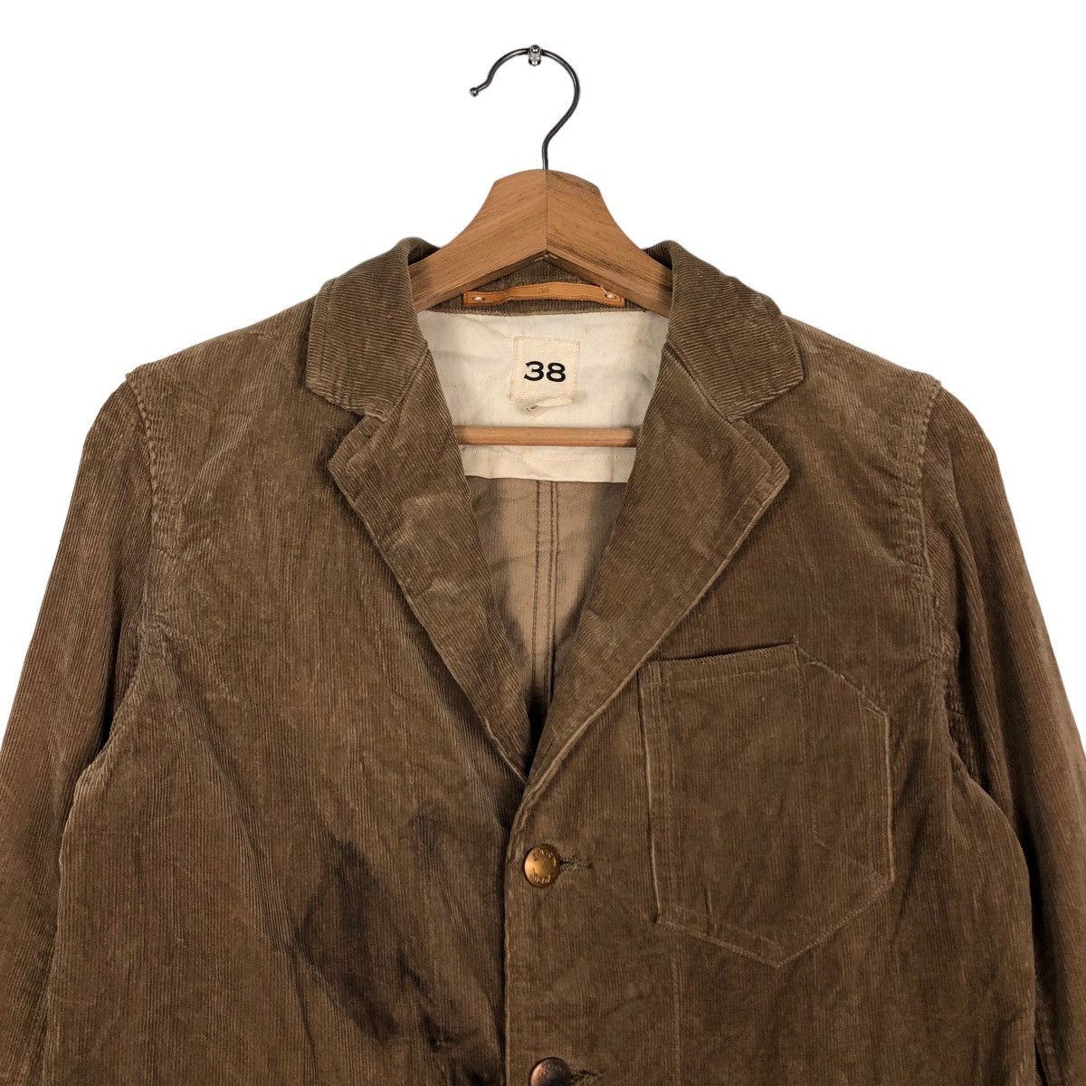 MasterPiece Cropped Biker Jacket Corduroy Scye Basics Masterpiece Japan Size XS / US 0-2 / IT 36-38 - 3 Thumbnail
