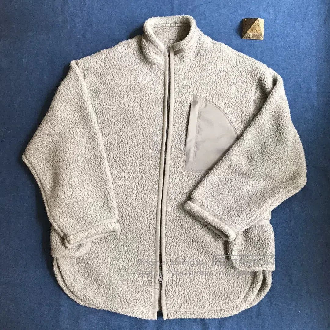 Porter Classic gray fleece jacket with zipper and pocket. Size US L / EU 52-54 / 3 - 1 Thumbnail