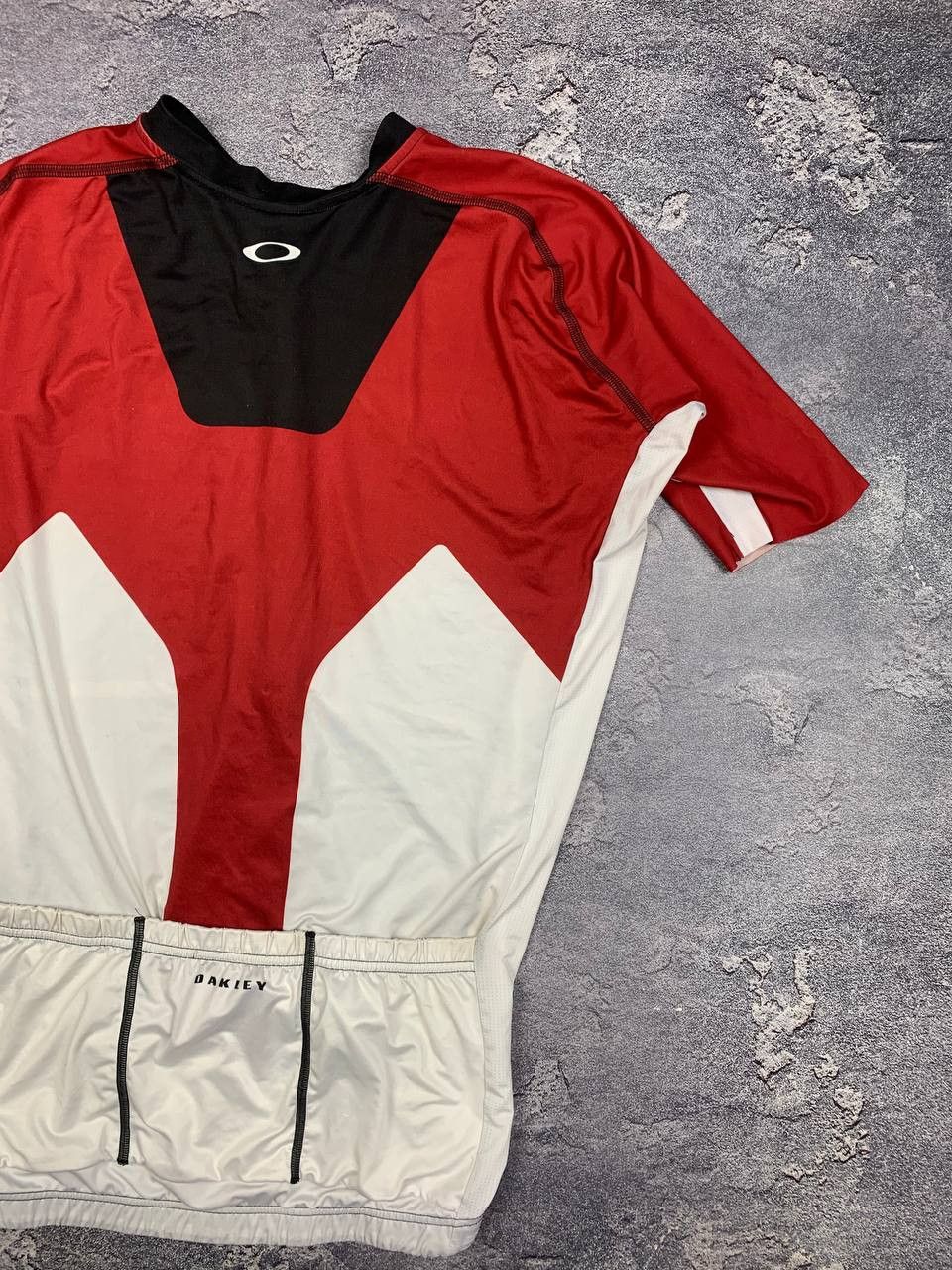 Oakley Oakley Men's Cycling Jersey Bike Shirt Red Black White Size US L / EU 52-54 / 3 - 12 Thumbnail