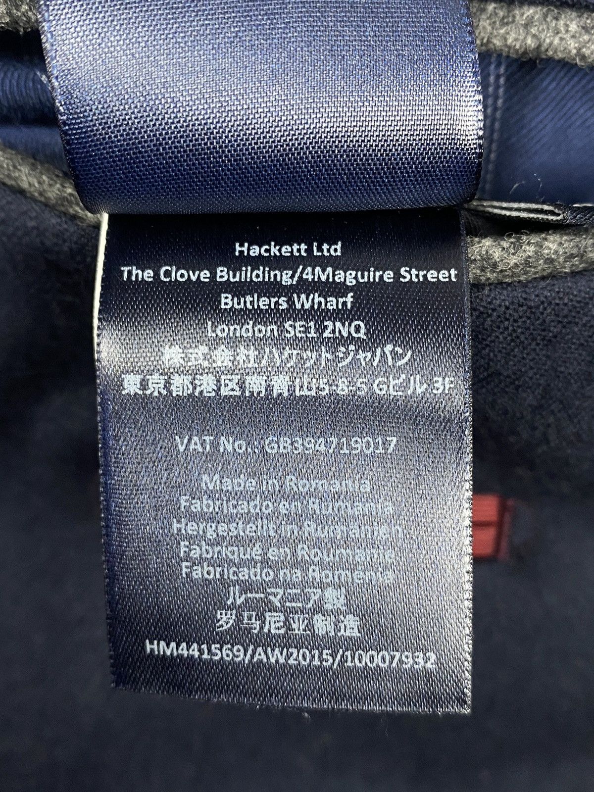 Hackett Vintage Hackett London Wool Plain Flannel Brazer jacket og Size 44R - 18 Thumbnail