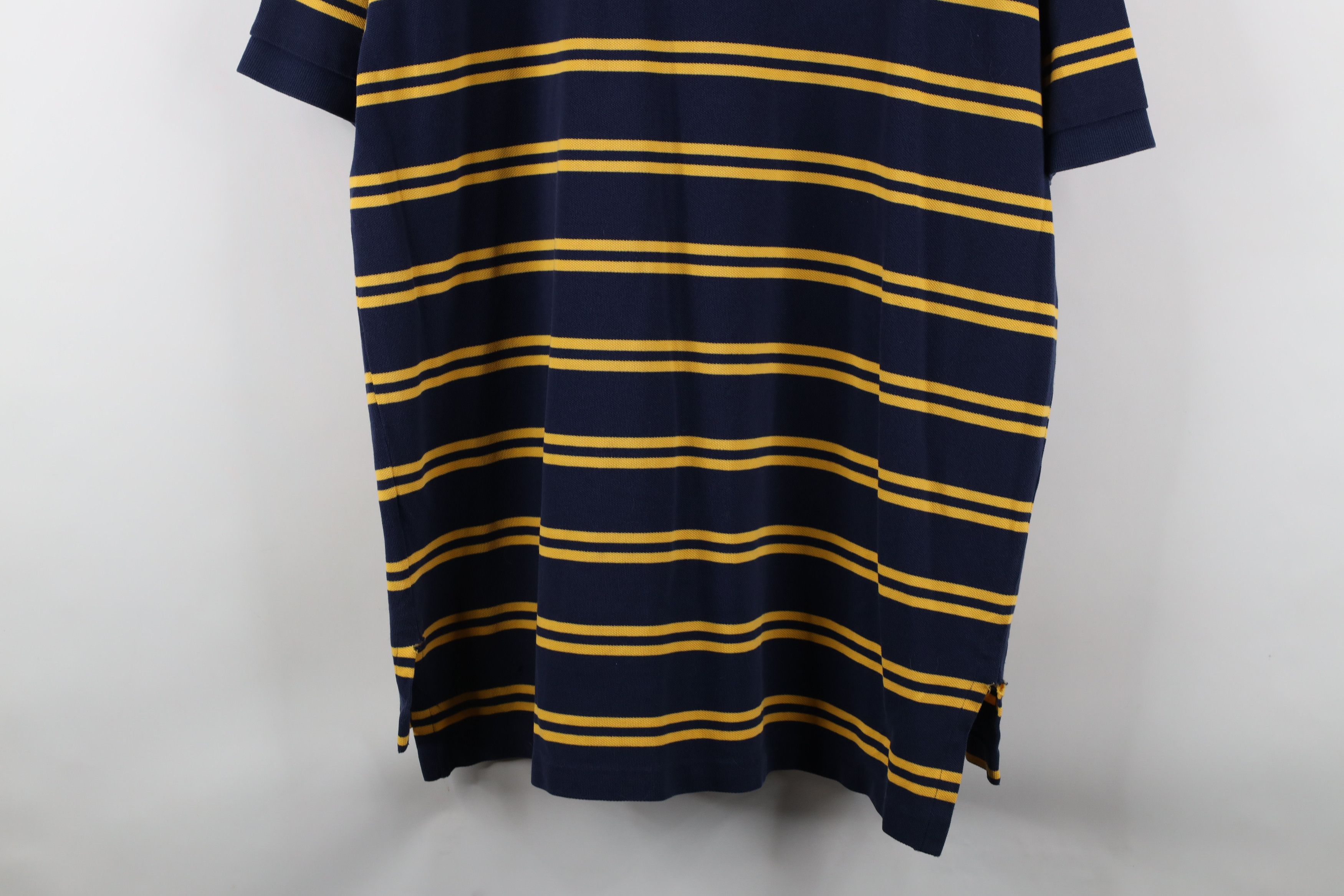 Polo Ralph Lauren Vintage 90s Ralph Lauren Block Collared Polo Shirt Blue Size US XL / EU 56 / 4 - 12 Thumbnail