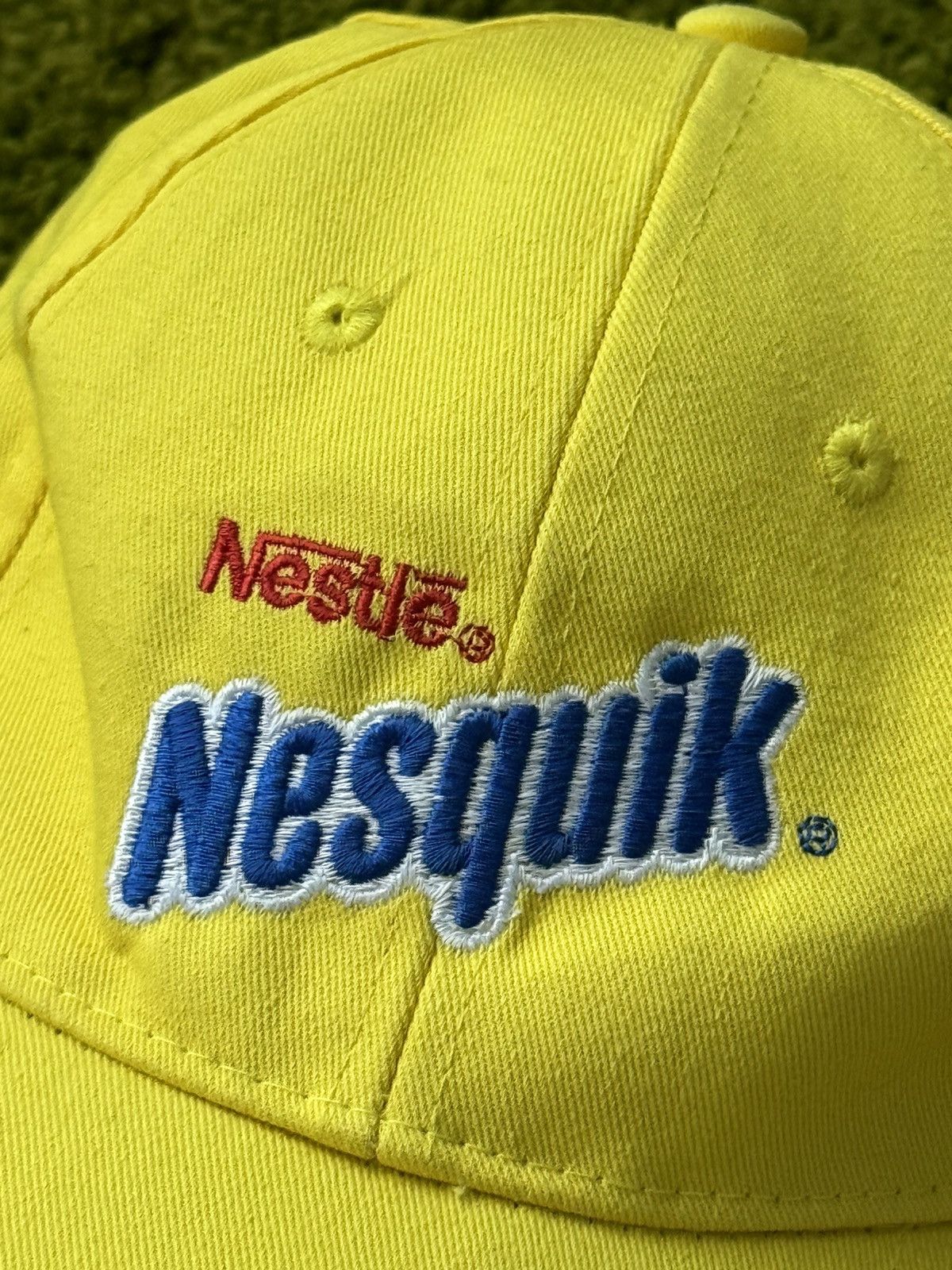 Designer × Vintage Nesquik Y2K style knit logo cap Size 30 - 3 Thumbnail