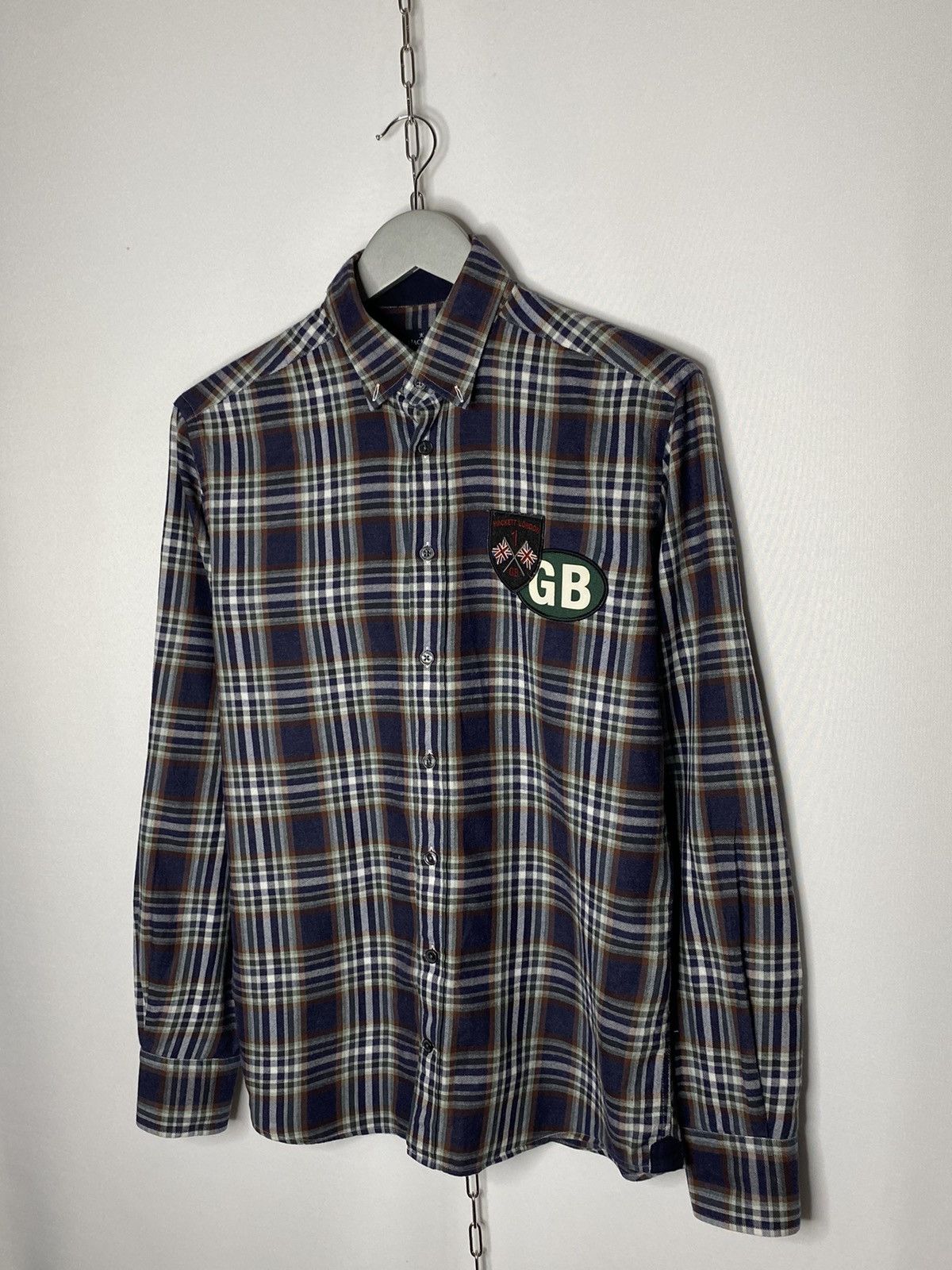 Hackett × Vintage 🔥Vintage Hackett London Plaid Essential Logo GB Shirt🔥 Size US S / EU 44-46 / 1 - 3 Thumbnail