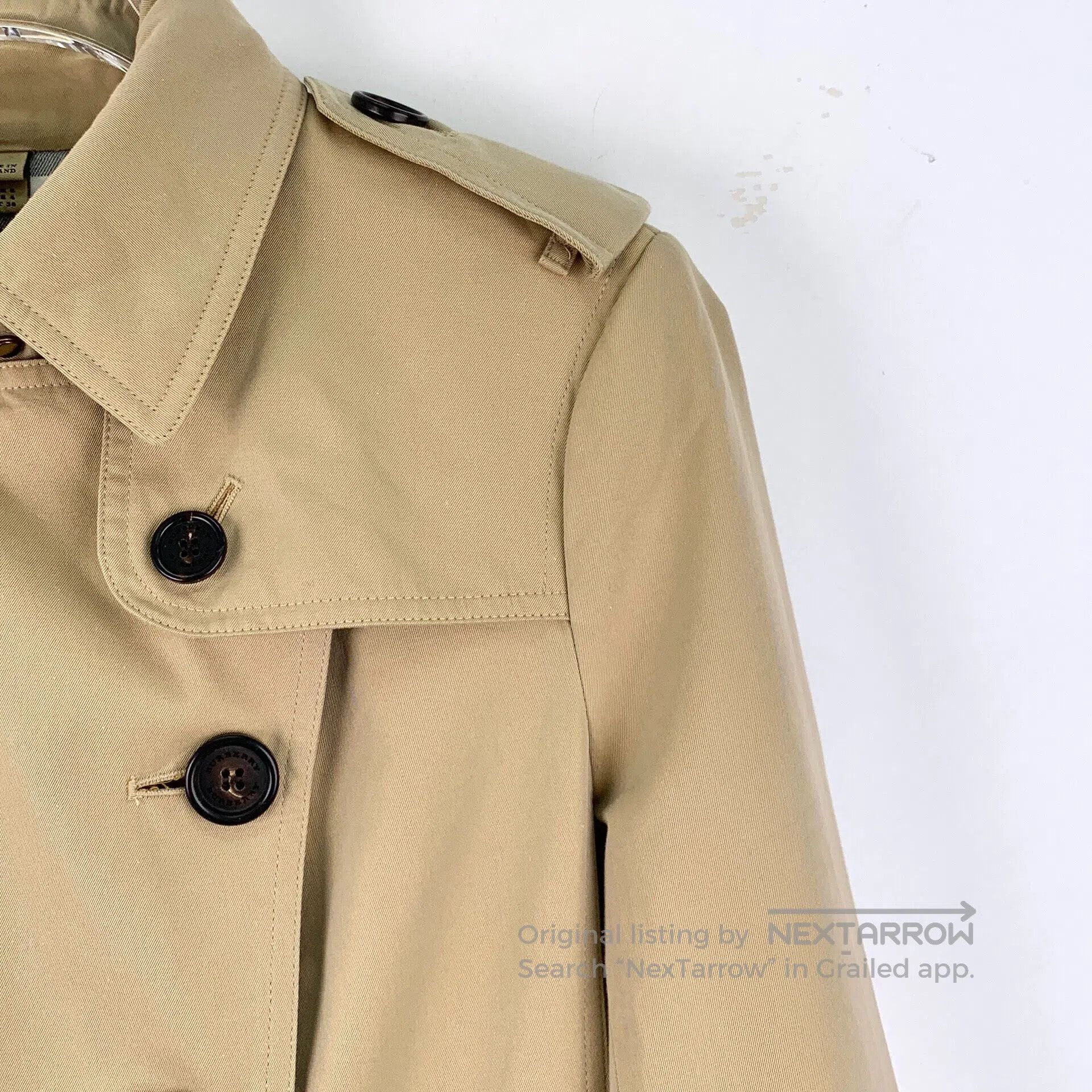 Burberry Burberry Brown Cotton Collar Double-breasted Long Sleeve B Size XS / US 0-2 / IT 36-38 - 3 Thumbnail