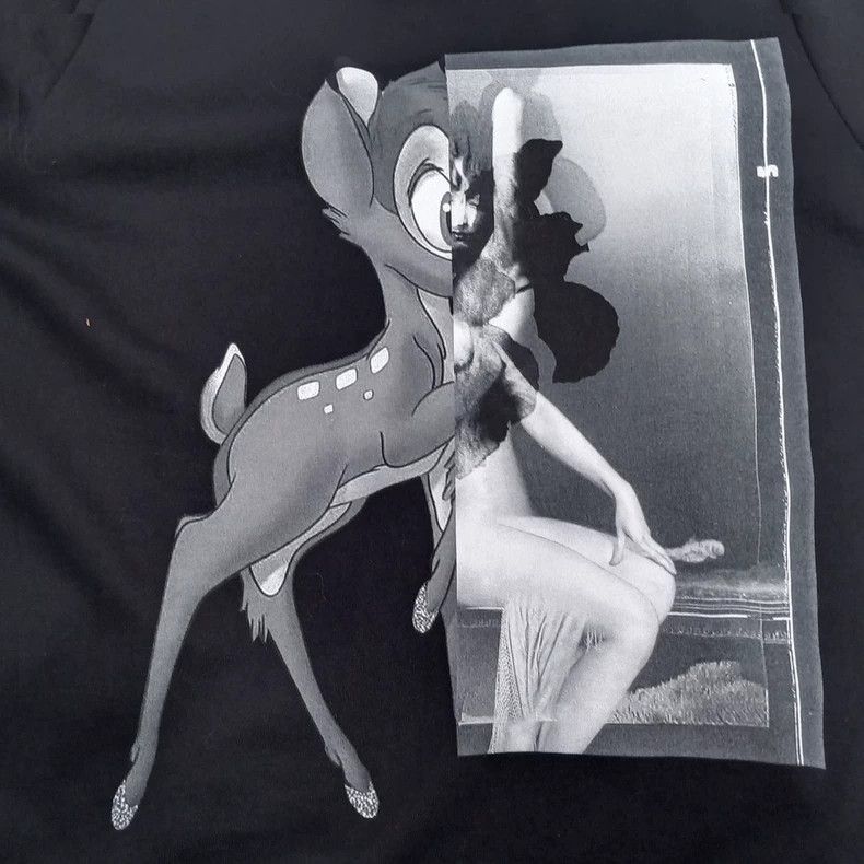 Givenchy Givenchy Vintage Virgin Mary Deer Printed Fleece Hooded Sw Size US L / EU 52-54 / 3 - 3 Thumbnail