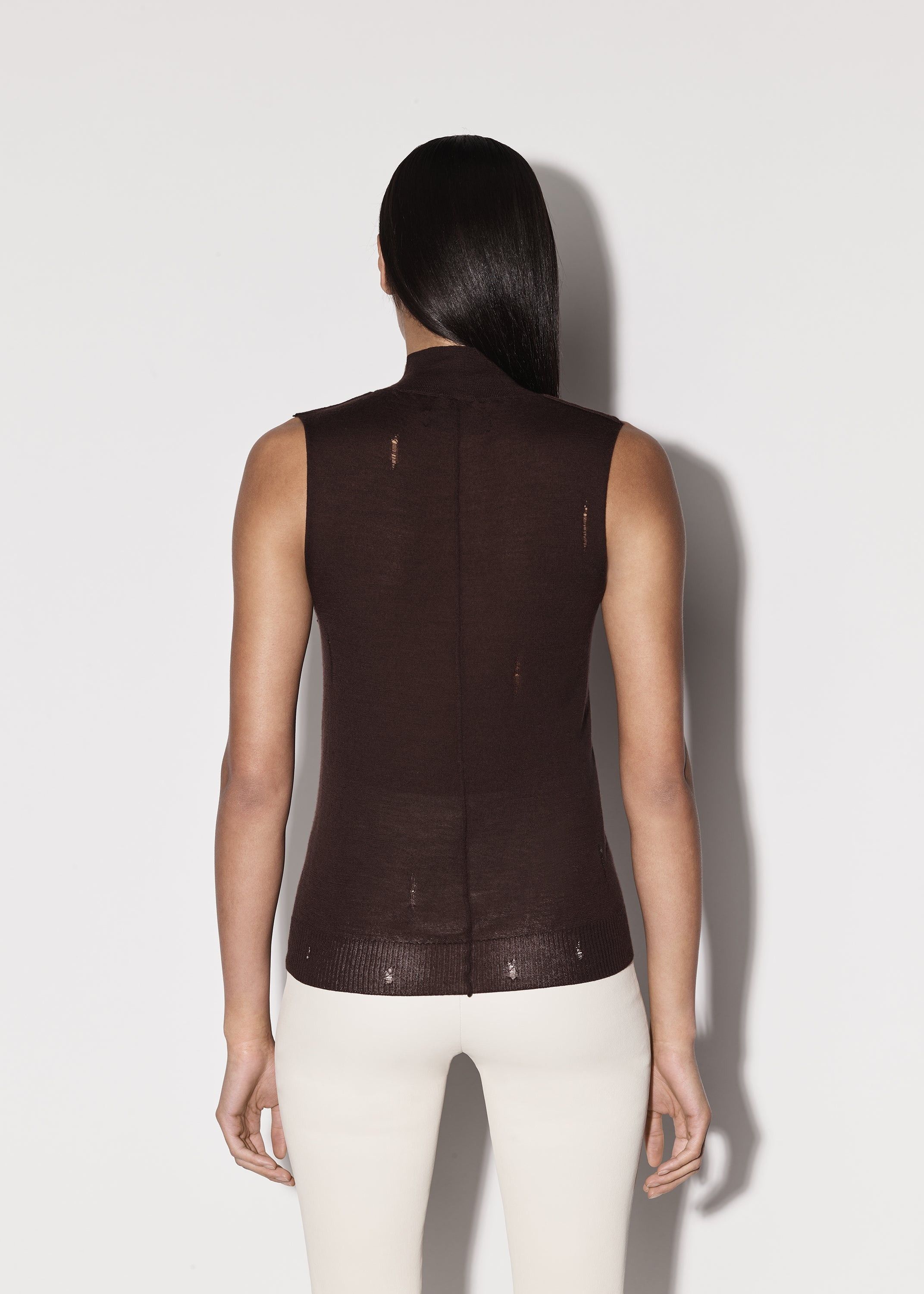 Amiri o1y0425 Tank Top in Chocolate Brown Size XS / US 0-2 / IT 36-38 - 5 Thumbnail