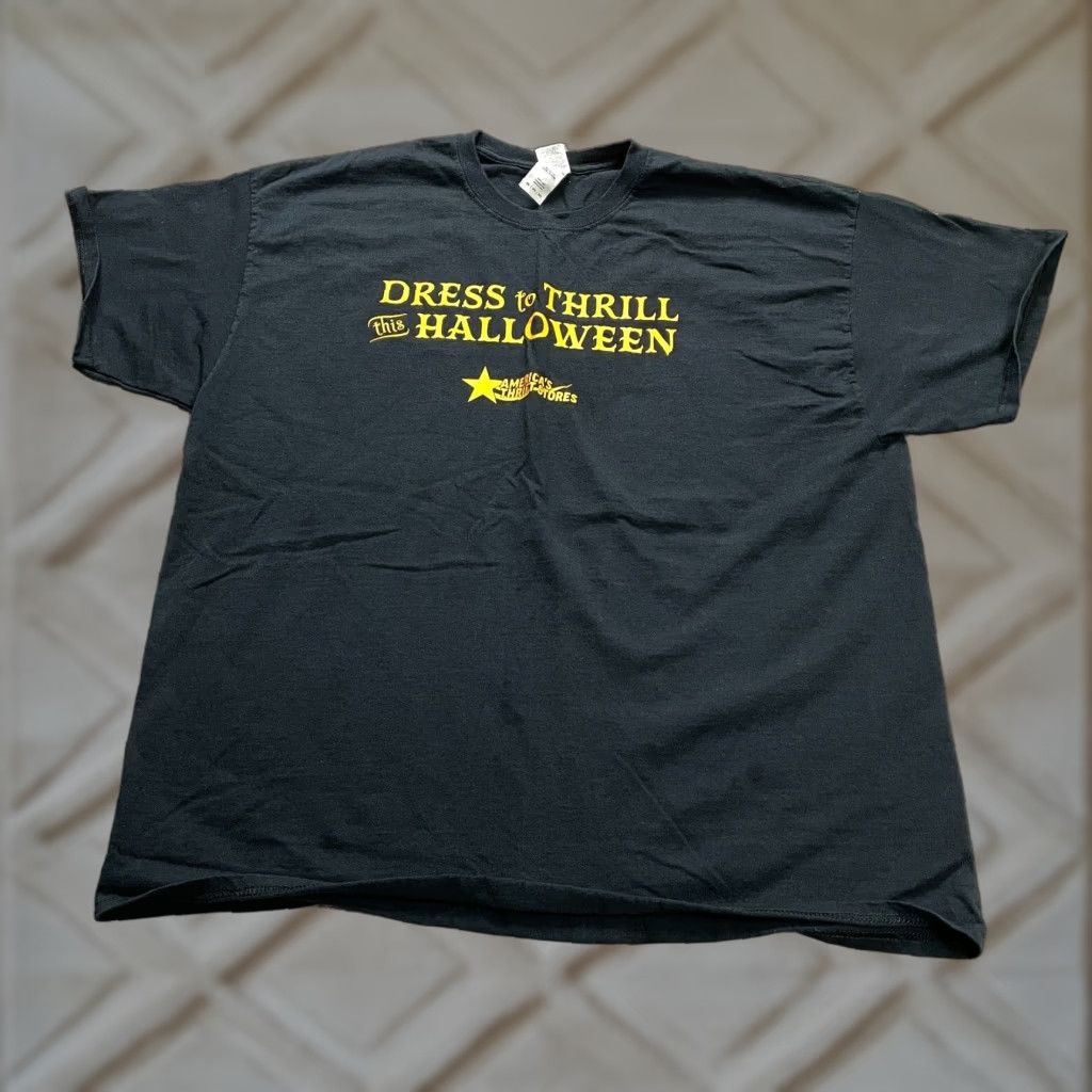 Gildan VINTAGE Gildan Ultra Cotton T-Shirt Unisex Adults 2XL Black Halloween Crew Neck Graphic Tee Size US XXL / EU 58 / 5 - 1 Thumbnail