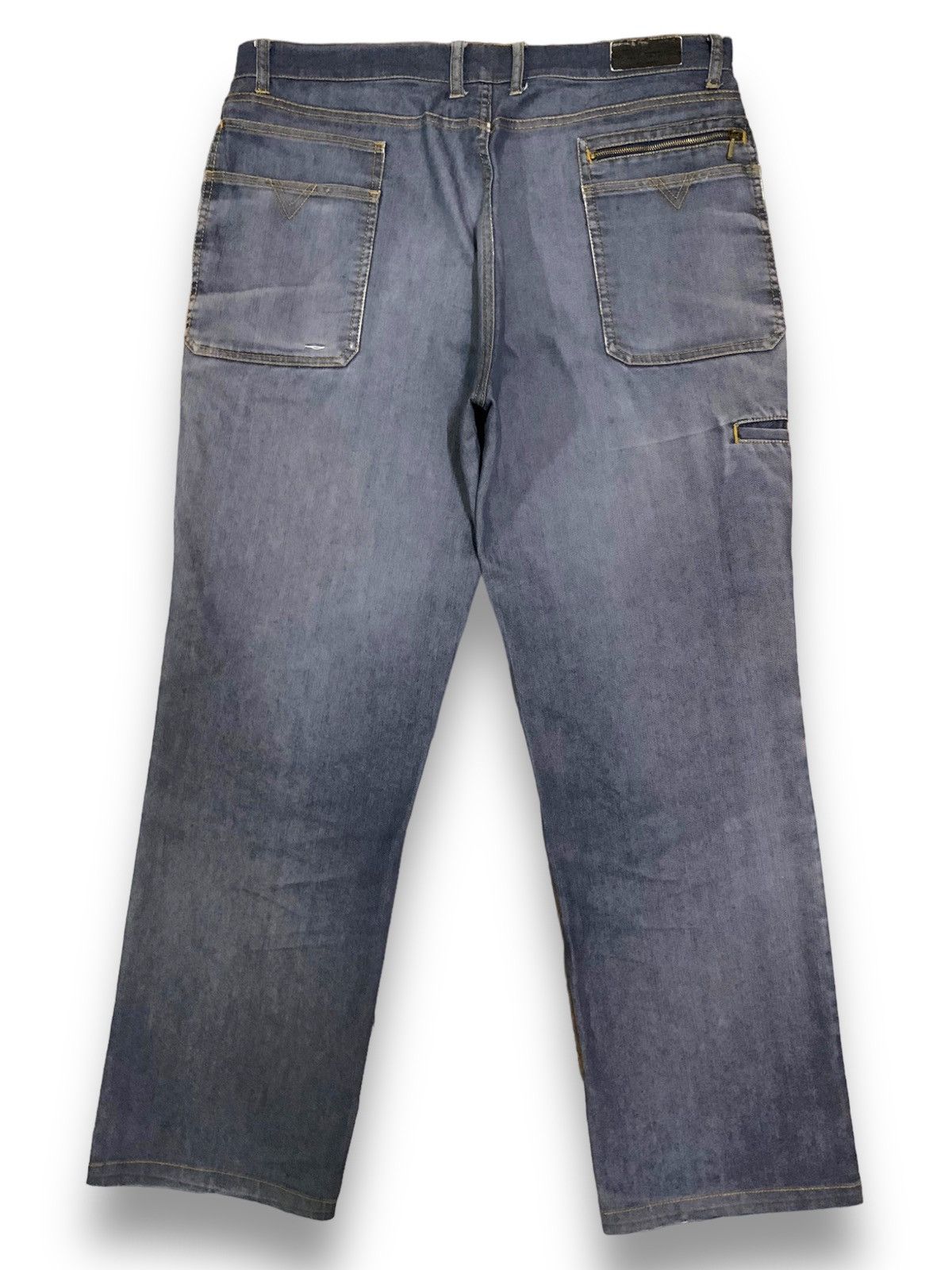 Japanese Brand Vintage Comme Le Vent Multi-pockets Baggy Carpenter Jeans Size US 34 / EU 50 - 2 Thumbnail