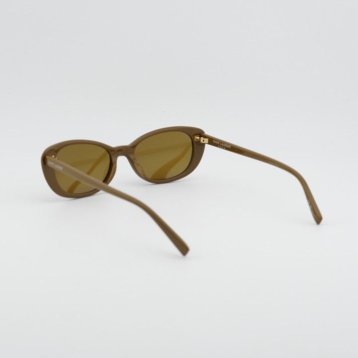 Saint Laurent Paris Saint Laurent SL822 003 Sunglasses Licorice Brown Cat Eye Size ONE SIZE - 5 Thumbnail