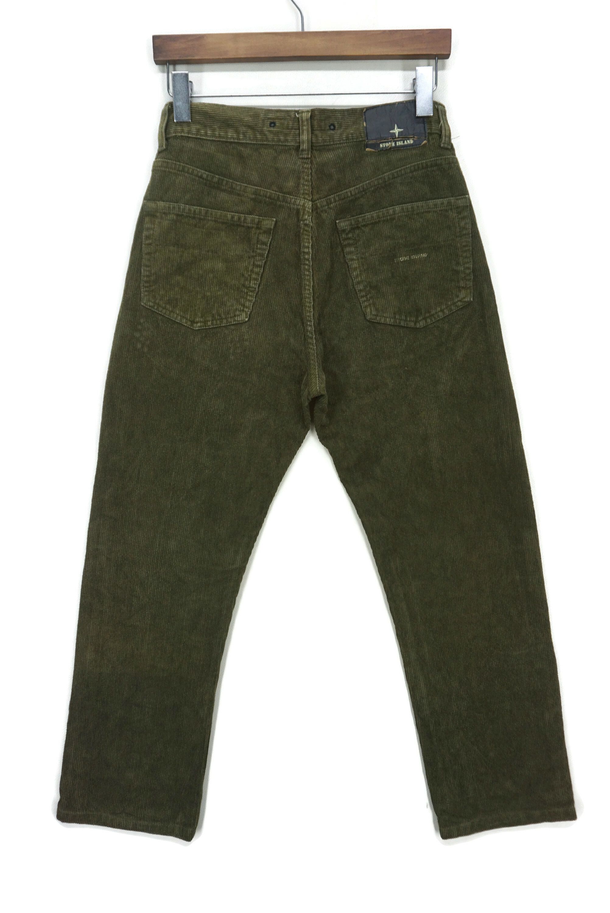 Stone Island Cropped Corduroy Pants Size W28xL26 Made in Italy Size US 28 / EU 44 - 2 Thumbnail