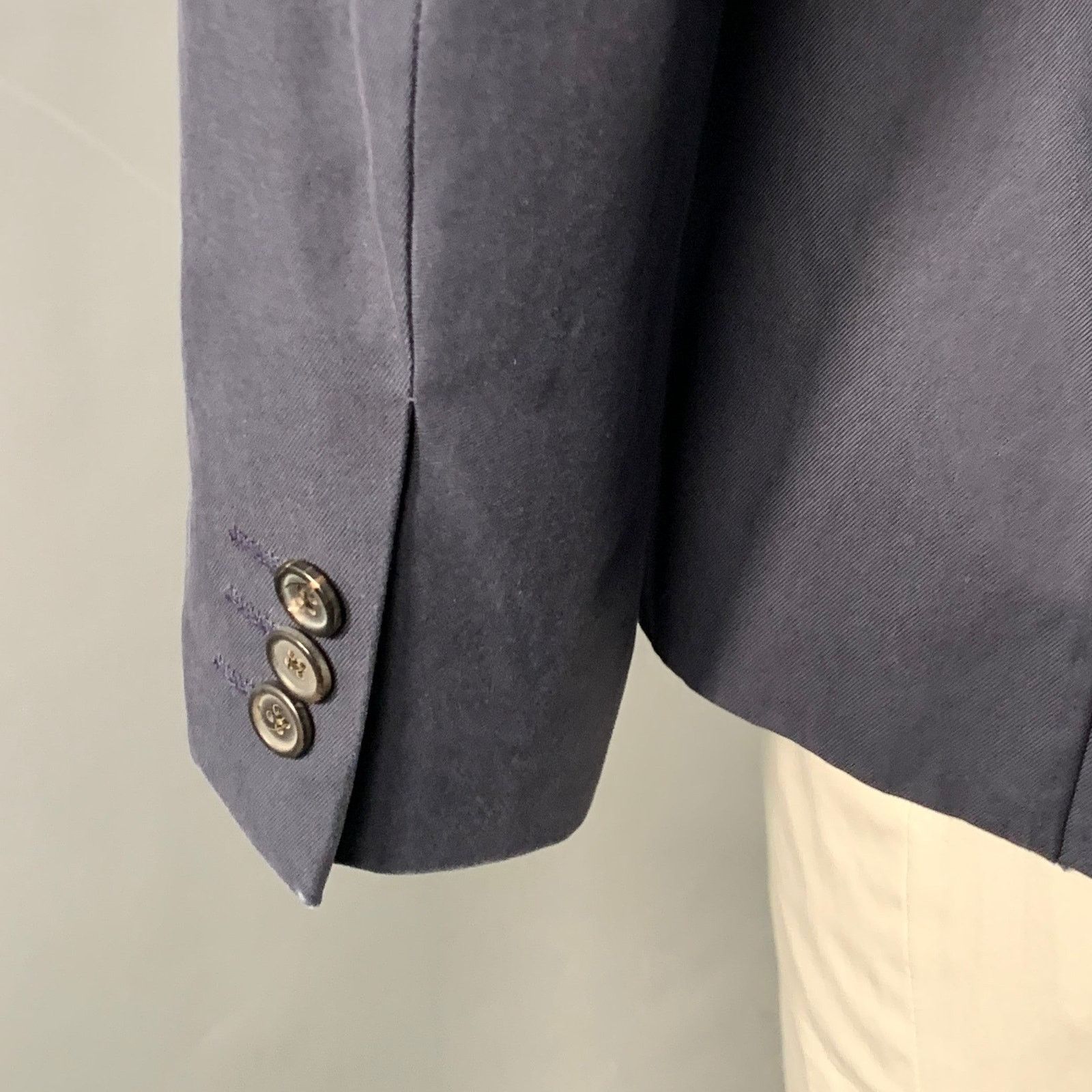 Raf Simons RAF SIMONS Size 42 Regular Cotton Notch Lapel Sport Coat Size 42R - 4 Thumbnail