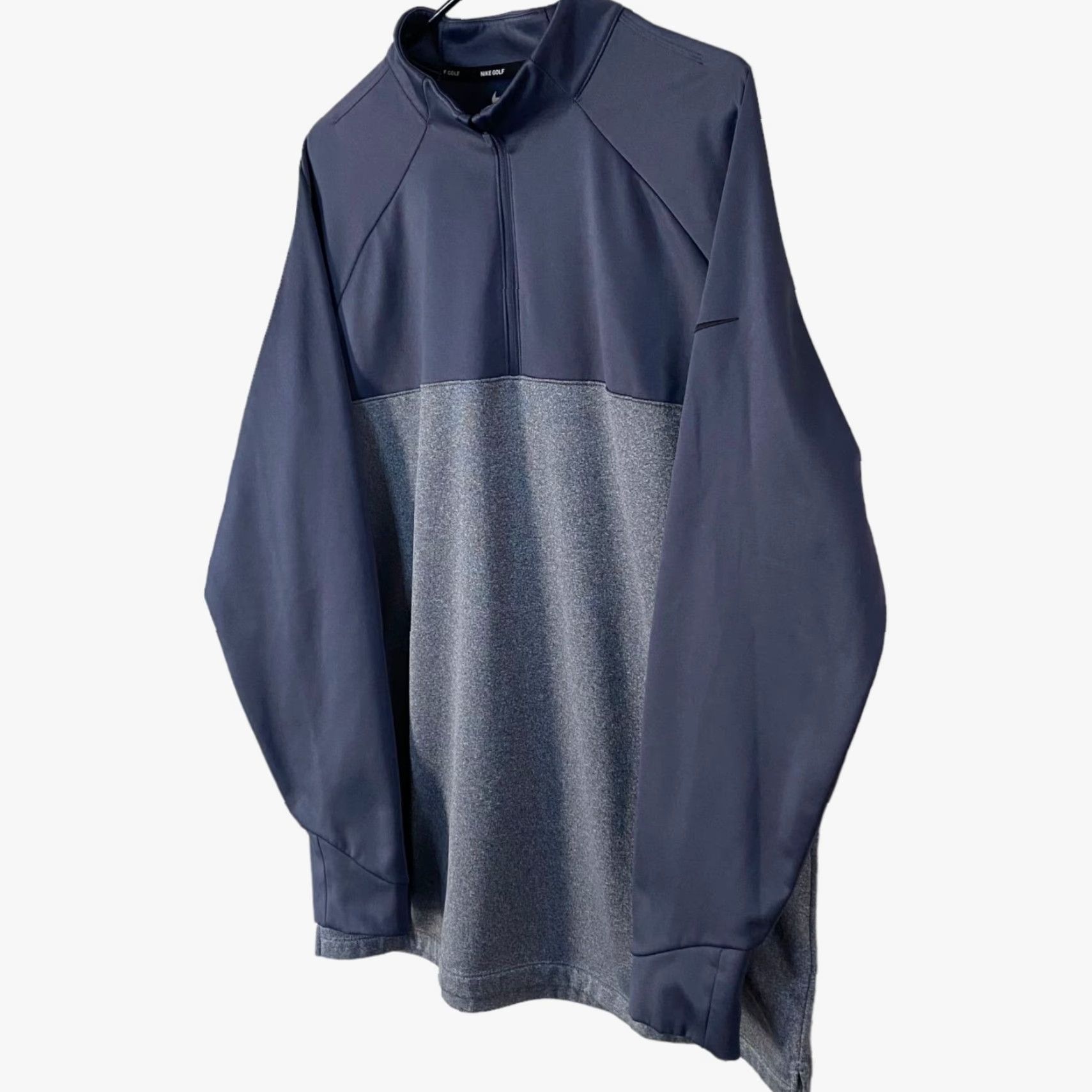 Nike VINTAGE Nike Golf Therma 1/4-Zip Two-Tone Sweatshirt Blue Long Sleeve Pullover Mens XL Size US XL / EU 56 / 4 - 2 Thumbnail