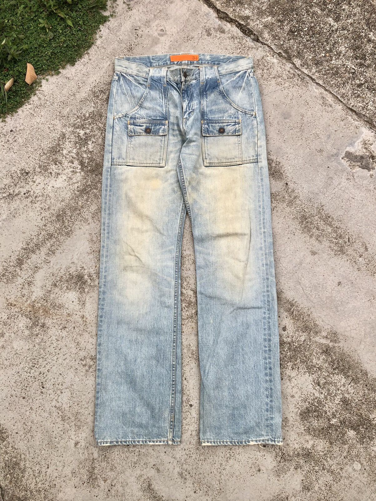 Japanese Brand VINTAGE RUSTY BLUE GO WEST BUSHPANT JEANS Size US 34 / EU 50 - 1 Thumbnail