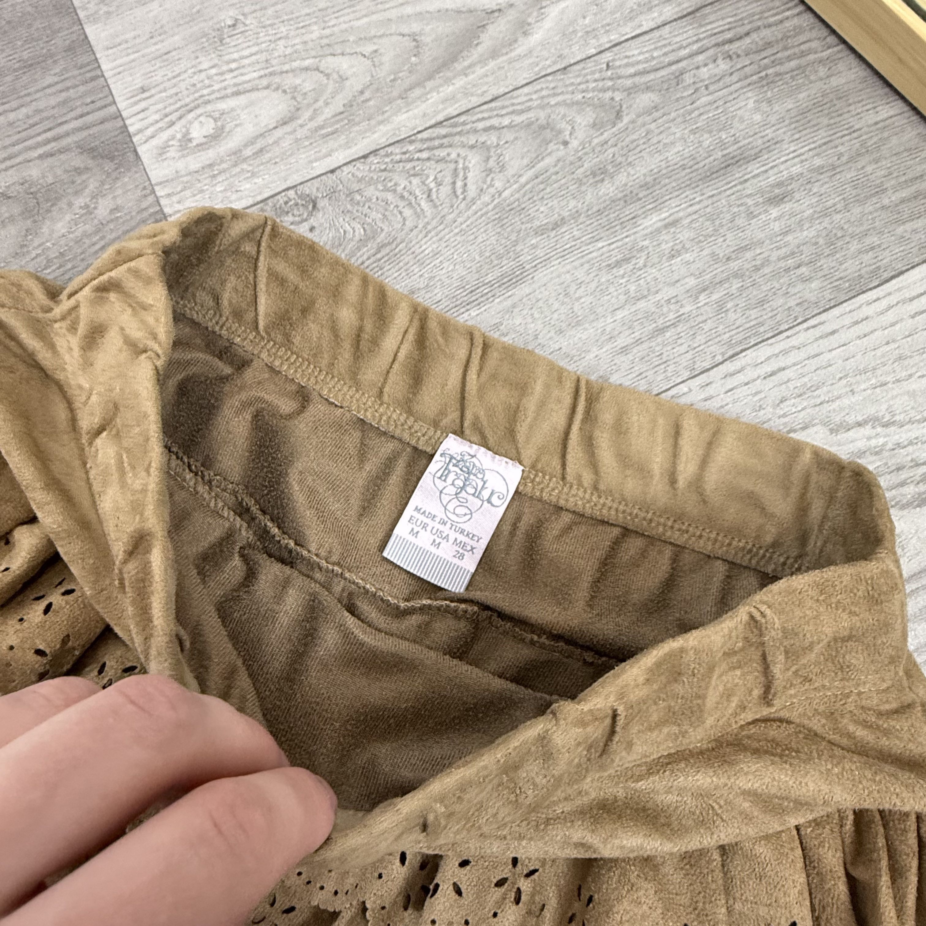 Zara Zara Traffic Y2K Brown Ruffled Cascade Mini Skirt Size 28" / US 6 / IT 42 - 9 Thumbnail