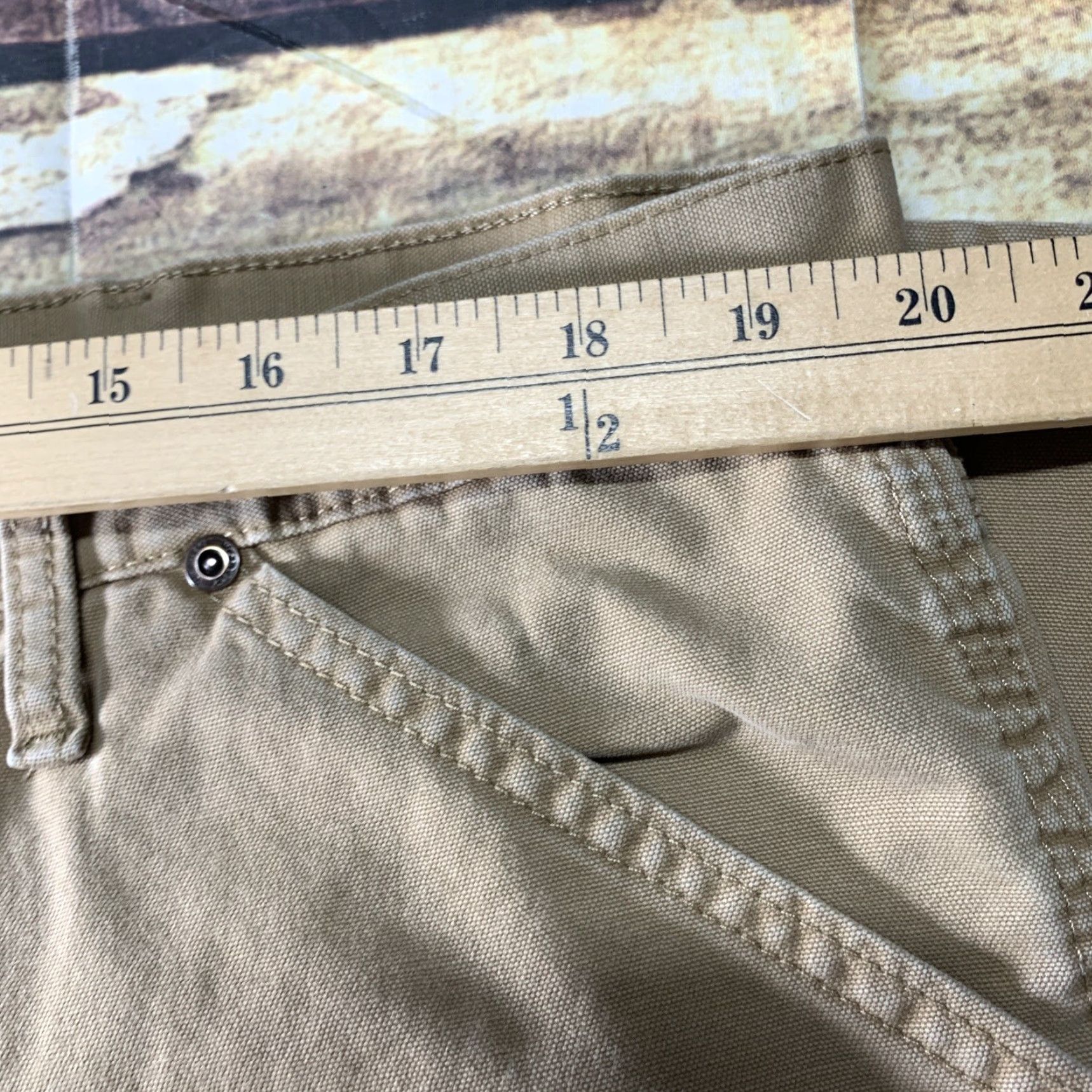 Wrangler Wrangler Carpenter Pants Mens Sz 40 x 30 Lt Brown Tan Cotton Pockets Hammer Loop Size US 40 / EU 56 - 6 Thumbnail