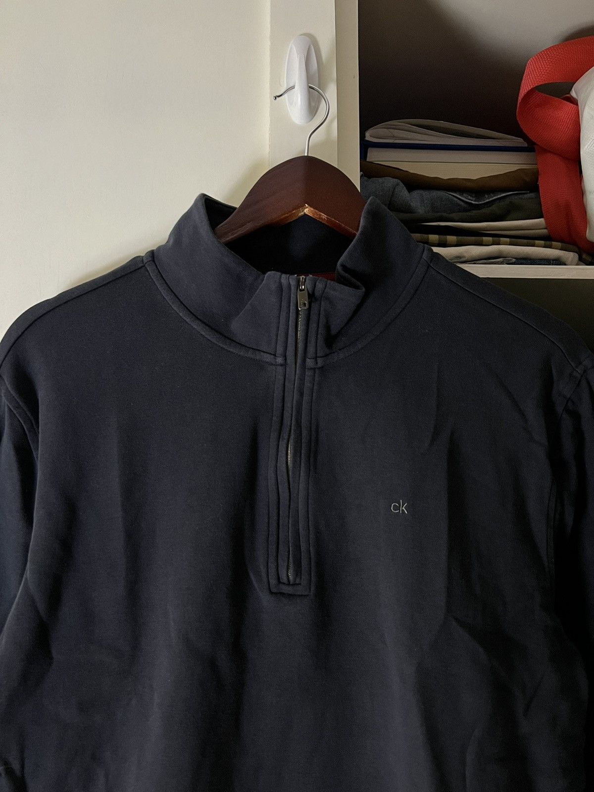 Calvin Klein Calvin Klein Classic Quarter Zip Sweater Size US L / EU 52-54 / 3 - 3 Thumbnail