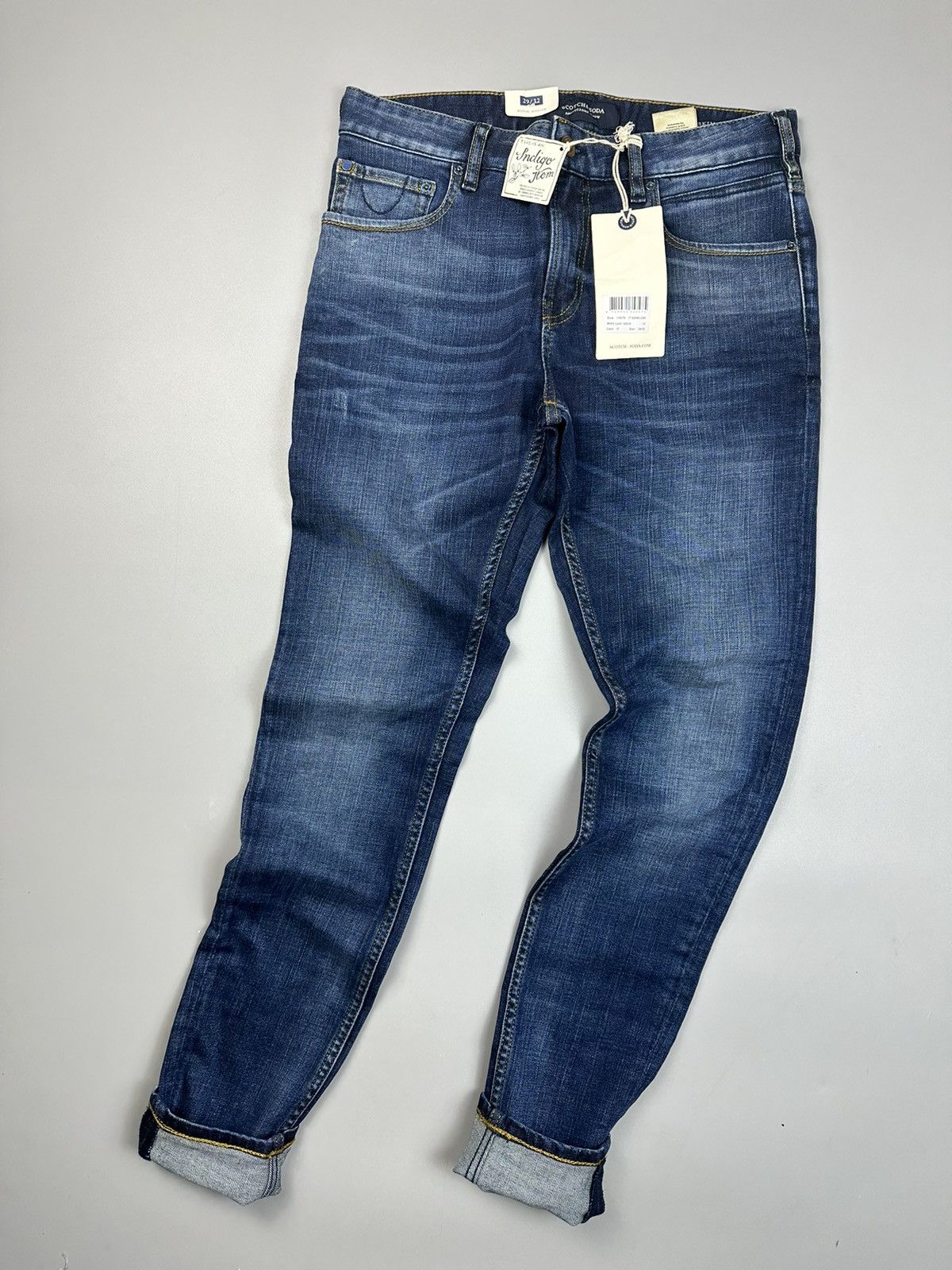Scotch & Soda Scotch&Soda Washed Blue Skiny Jeans Ralston Size US 29 - 7 Thumbnail