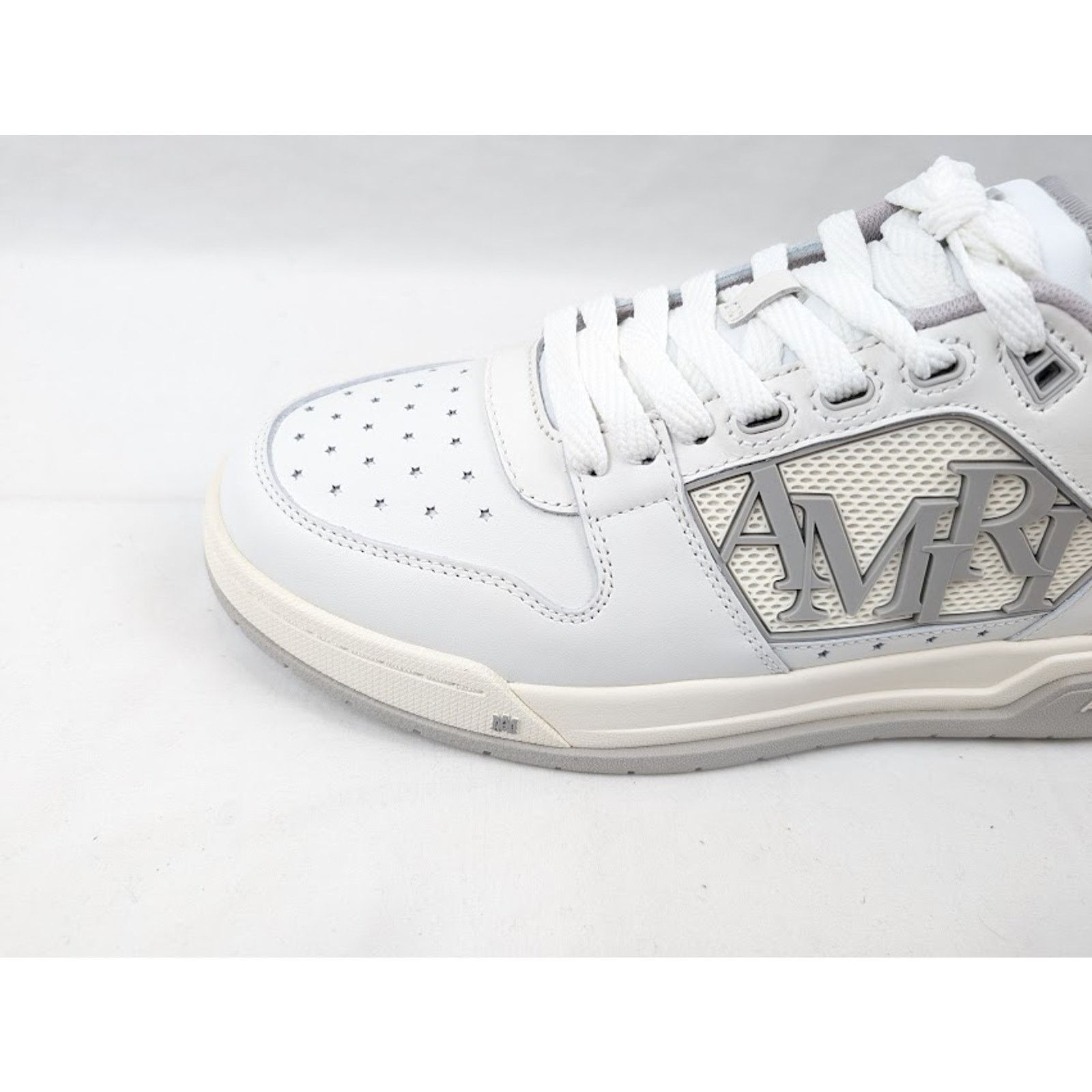 Amiri o1rshd1 Classic Low-Top Sneakers in White Grey Size US 12 / EU 45 - 3 Thumbnail