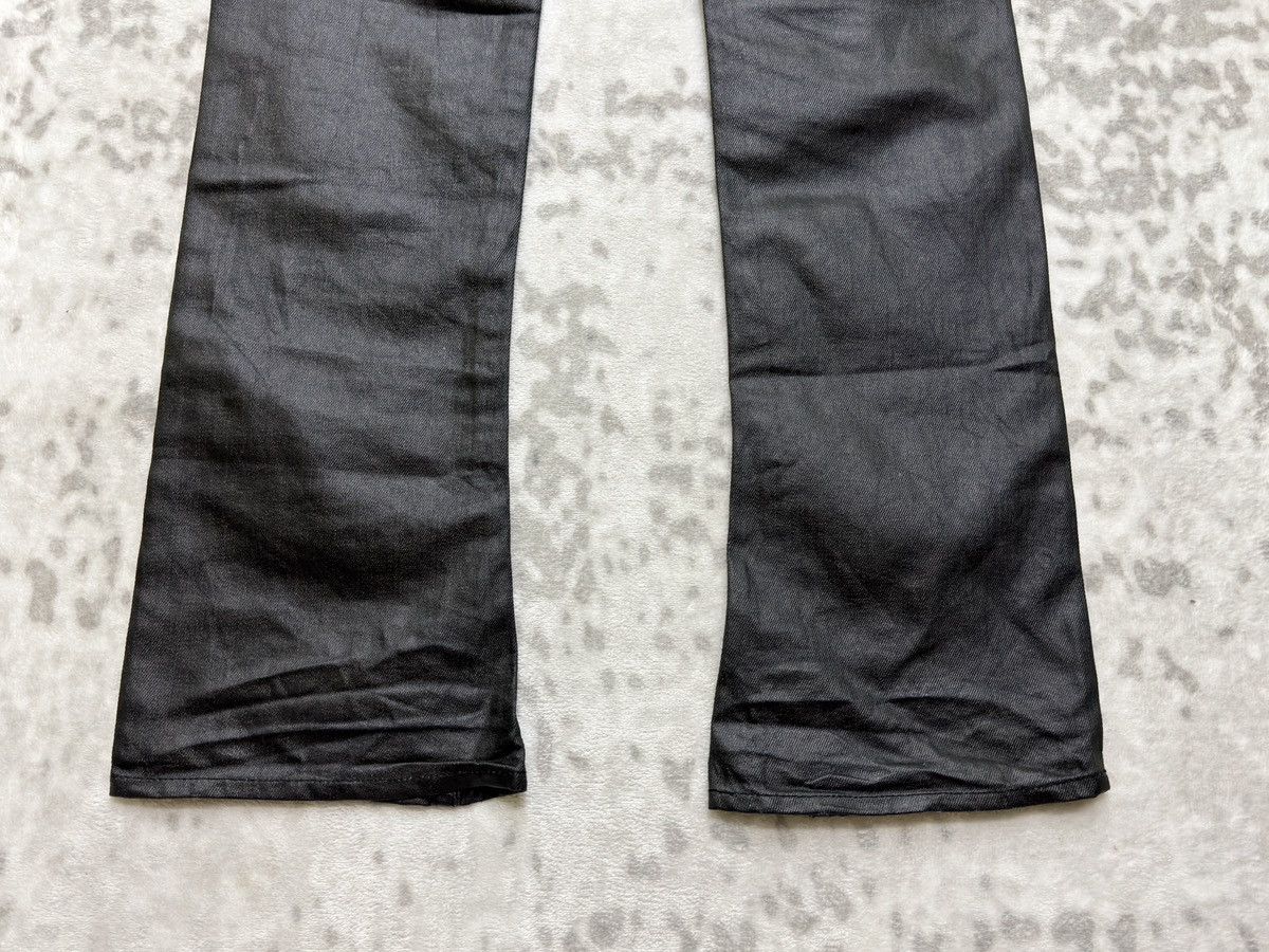 Le Grande Bleu (L.G.B.) Vintage Y2K Cook Jeans Coated Wax Finish Flared Jeans Size US 31 - 13 Thumbnail