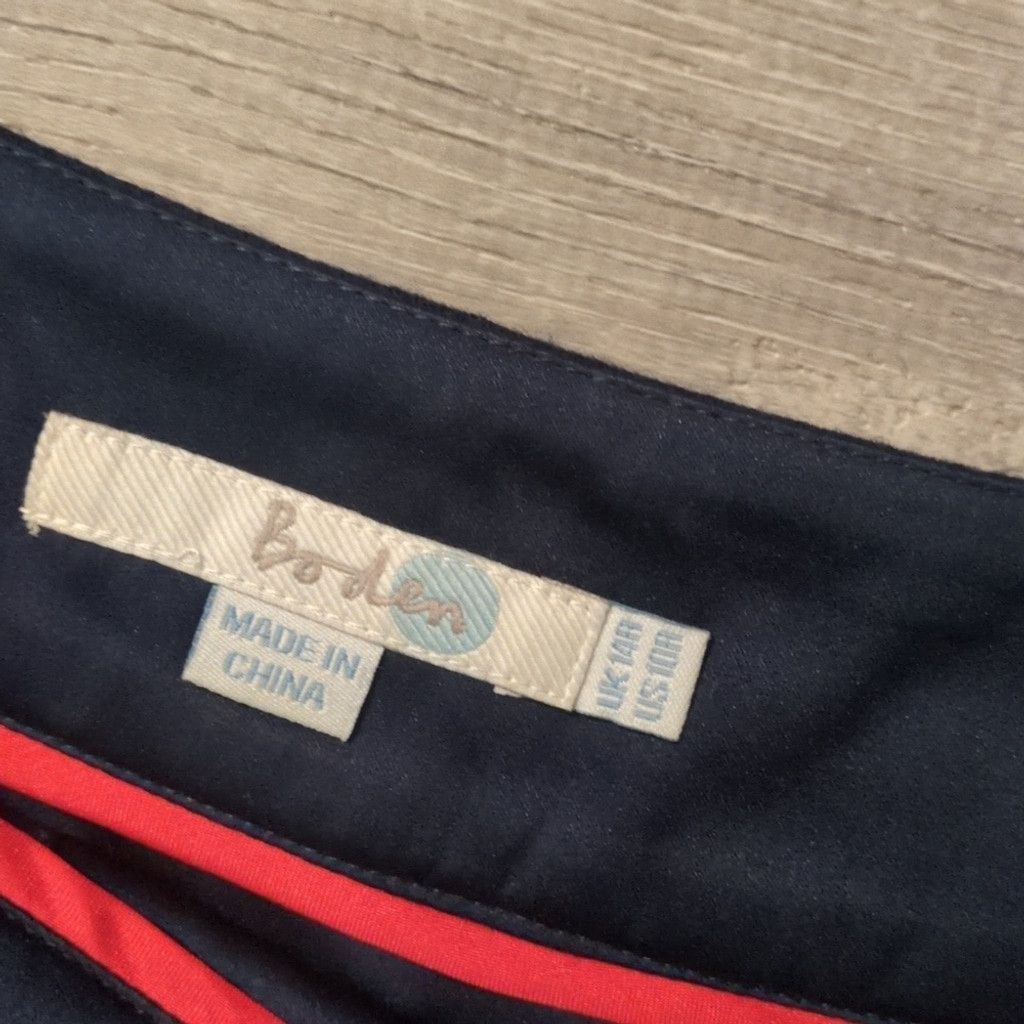 Boden Boden Blue Wool Blend Dual Lined Skirt Size 10R Size 32" / US 10 / IT 46 - 3 Thumbnail