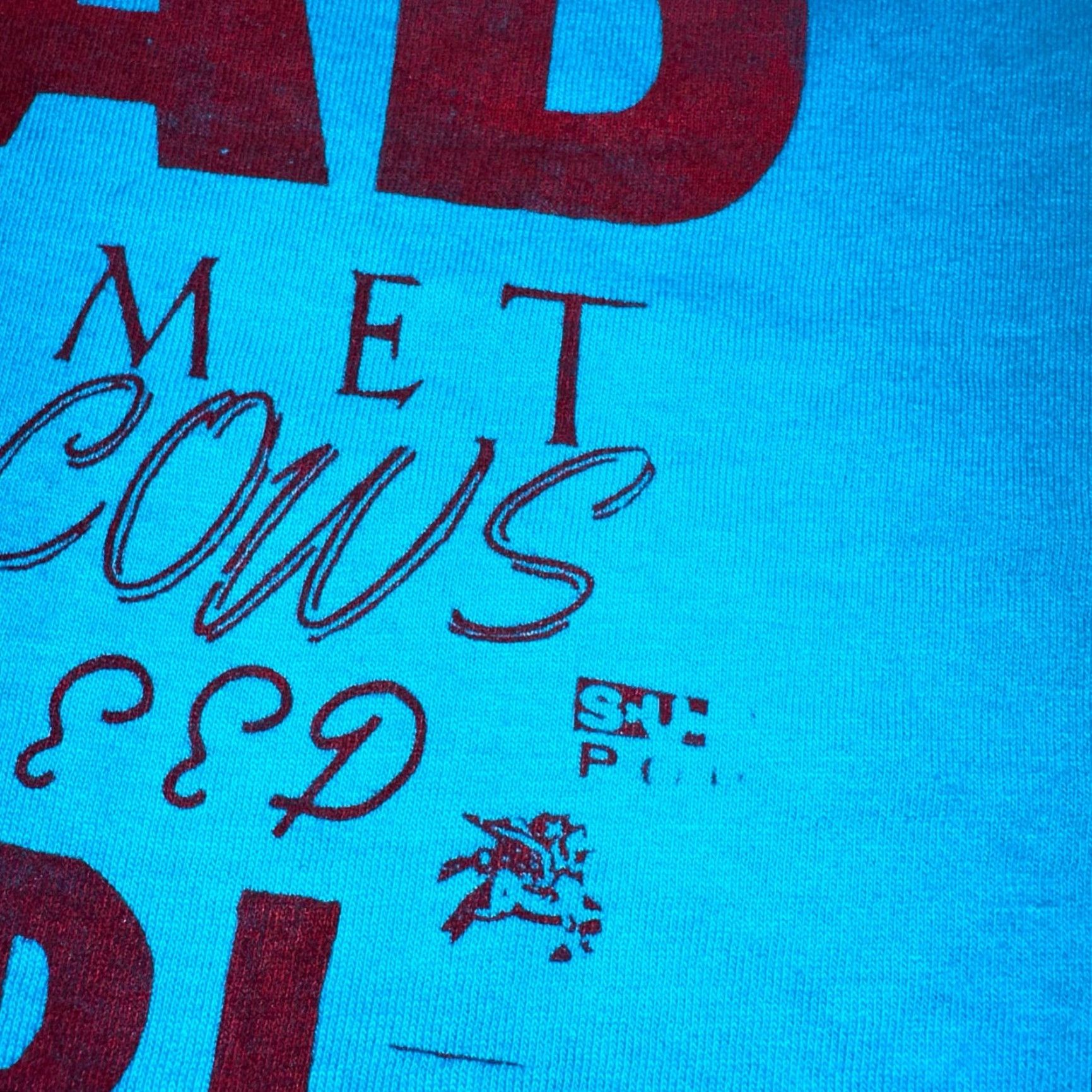 Fruit Of The Loom VINTAGE Sub Pop Tad Concert 90s VTG T Shirt Helemt Hellcows Seaweed Satyricon Nirvana M Men Medium Blue Shirt 90s Theme Size US M / EU 48-50 / 2 - 3 Thumbnail