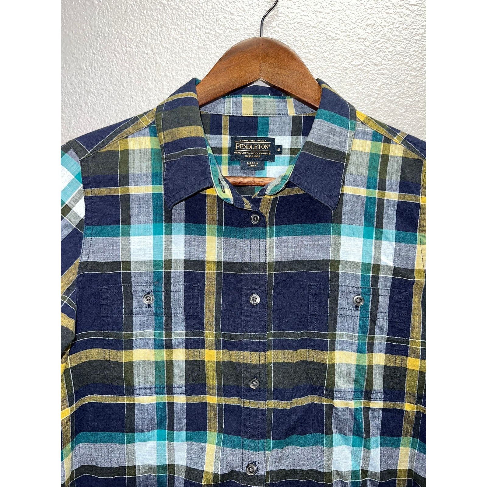 Pendleton Pendleton Button Up Shirt Woolen Mills Blue Multicolor Small Size US S / EU 44-46 / 1 - 2 Thumbnail