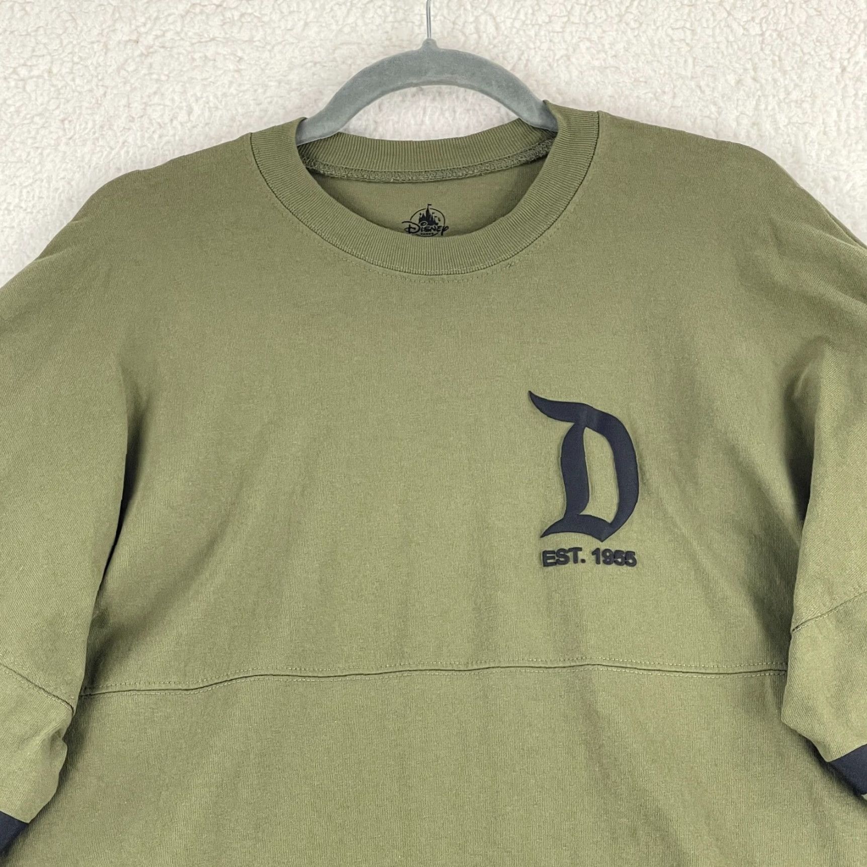 Disney Disney Spirit Jersey Shirt Womens Small Olive Green Pullover Long Sleeve Casual Size S / US 4 / IT 40 - 3 Thumbnail