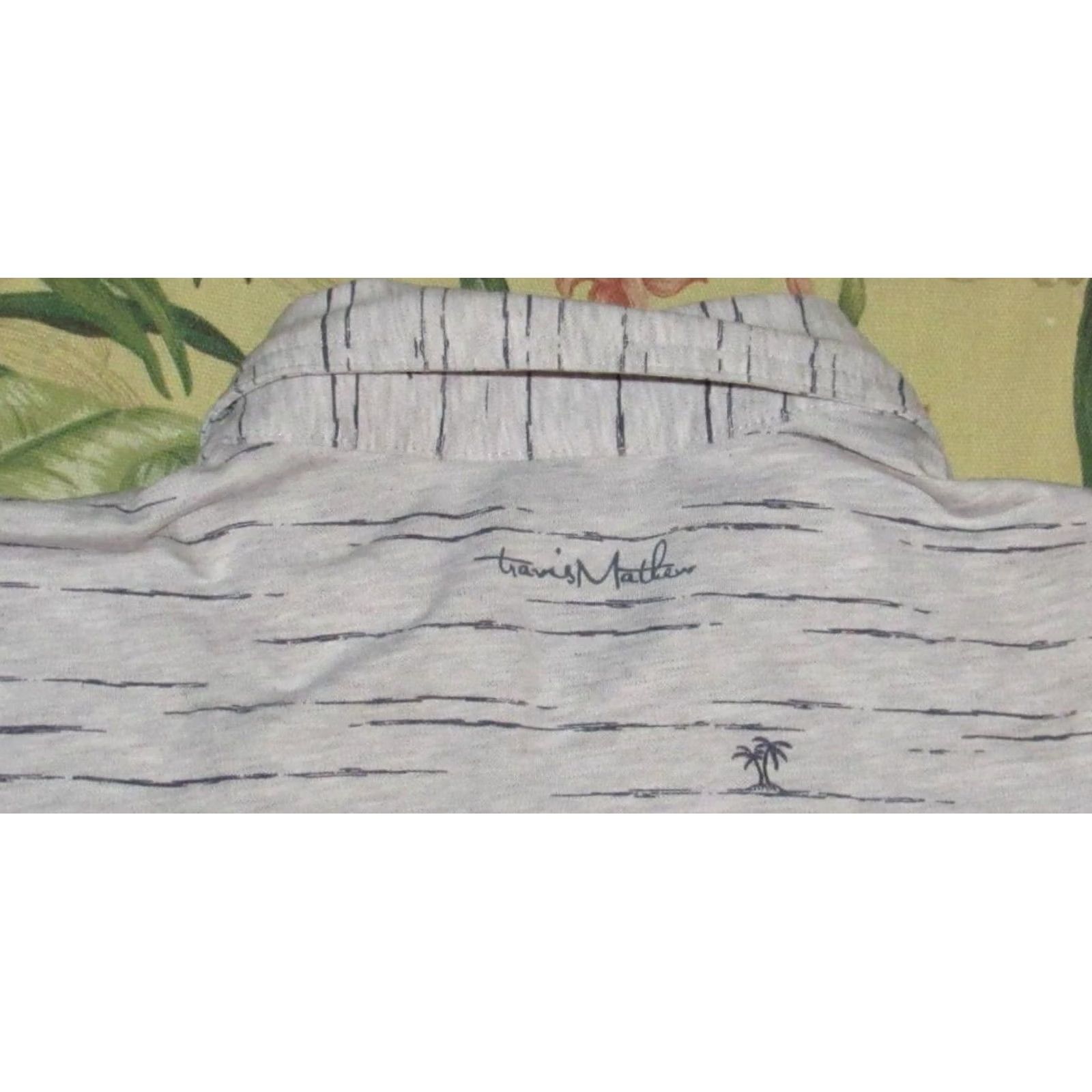 TravisMathew TRAVIS MATHEW Grey Printed Short Sleeve Polo Shirt M Mens Polo Shirt Size US M / EU 48-50 / 2 - 3 Thumbnail